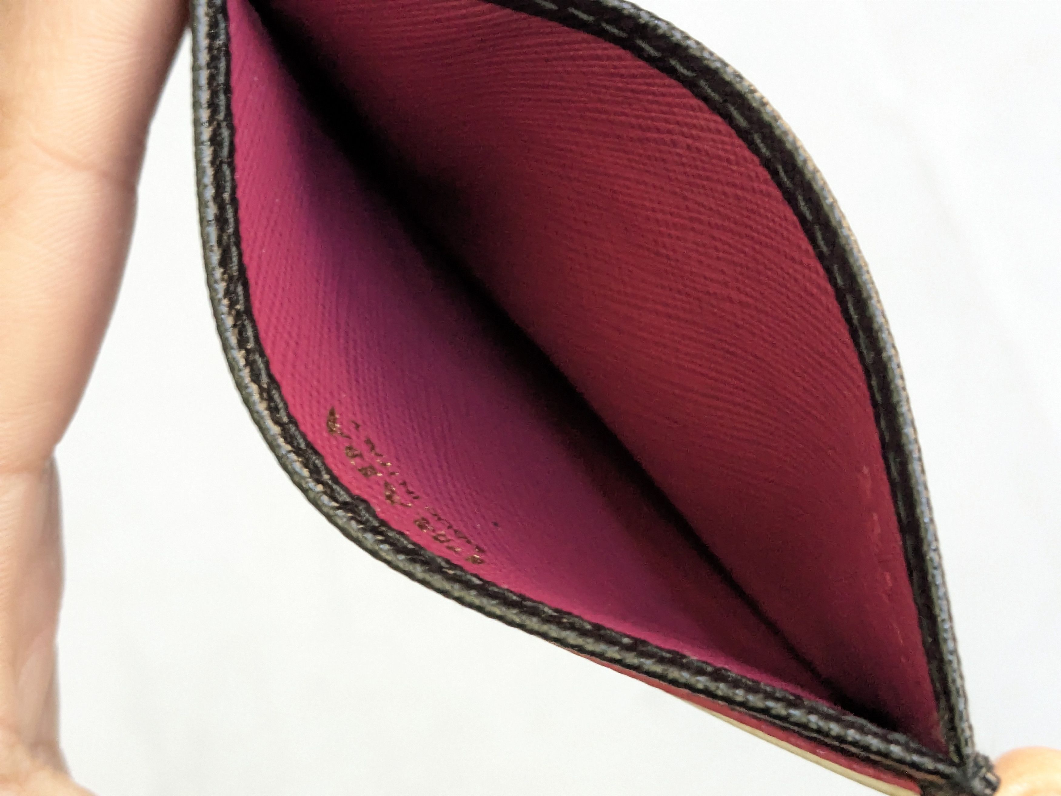 Prada Prada Cardholder Wallet Black Pink White Leather Size ONE SIZE - 8 Thumbnail