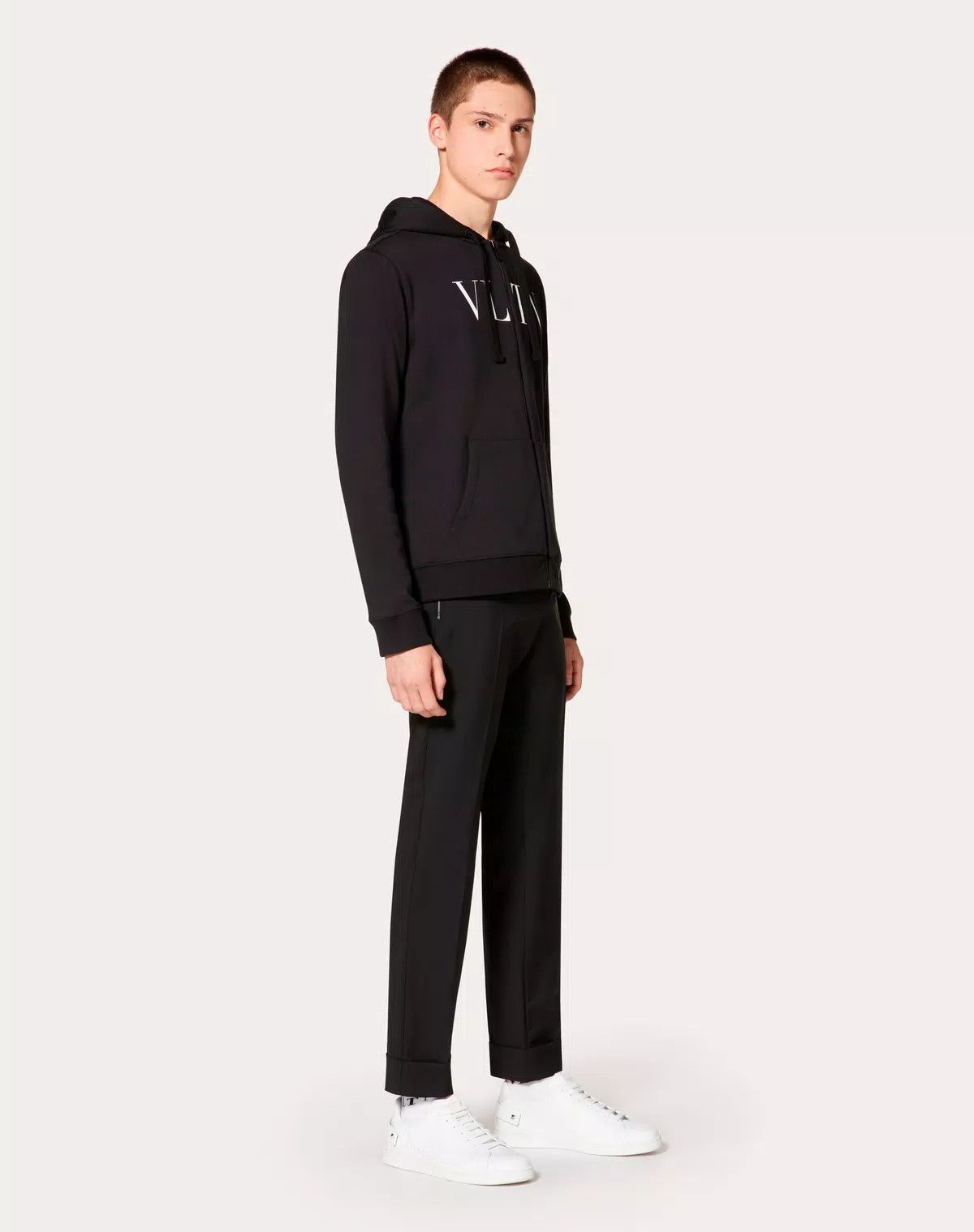 Valentino oc11z0725 Hooded Sweatshirt With Zip in Black Size US S / EU 44-46 / 1 - 2 Thumbnail
