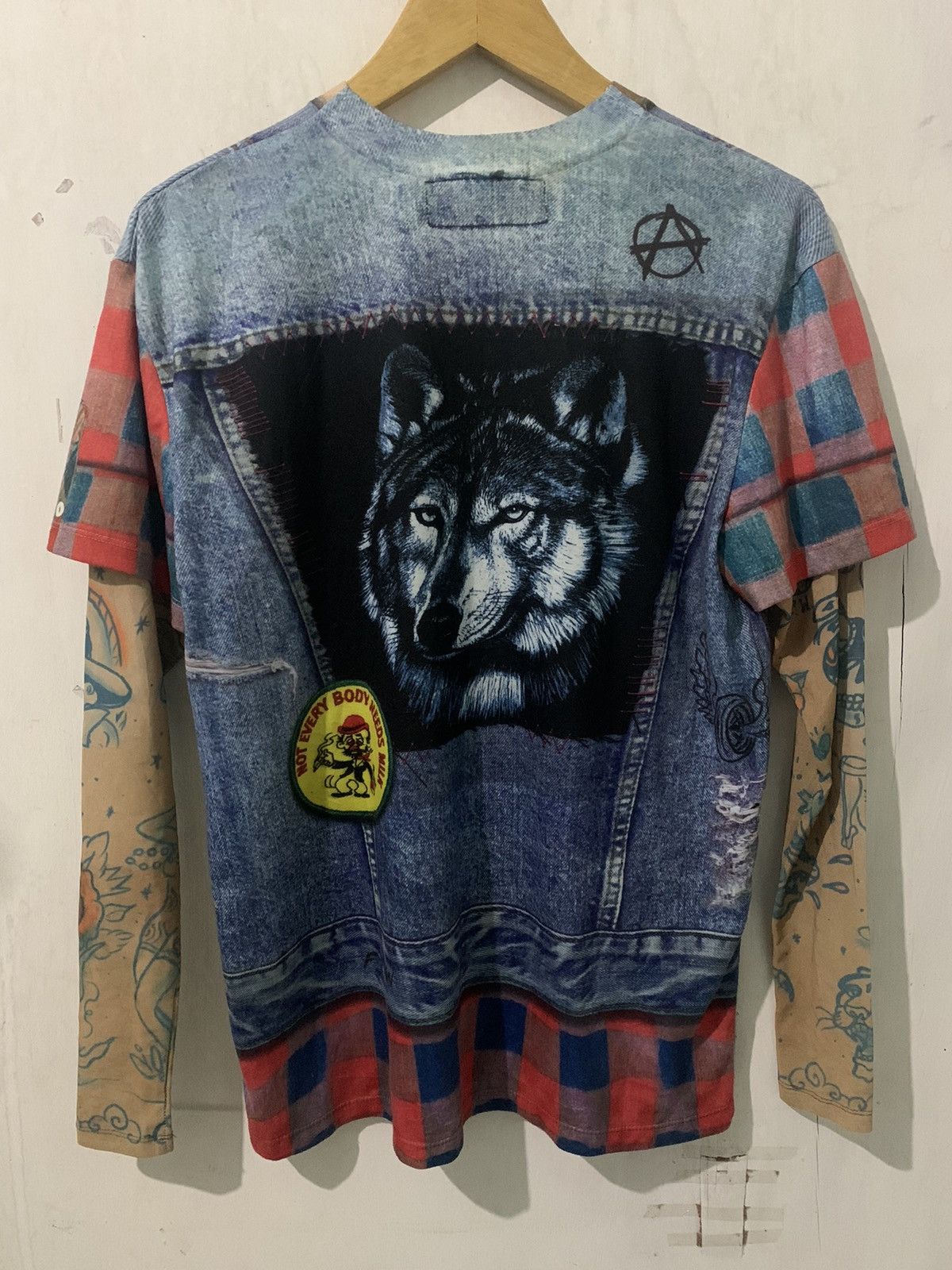 Hysteric Glamour × If Six Was Nine × Le Grande Bleu (L.G.B.) Japanese tattoo t-shirt Paul Gaultier style Size US M / EU 48-50 / 2 - 3 Thumbnail