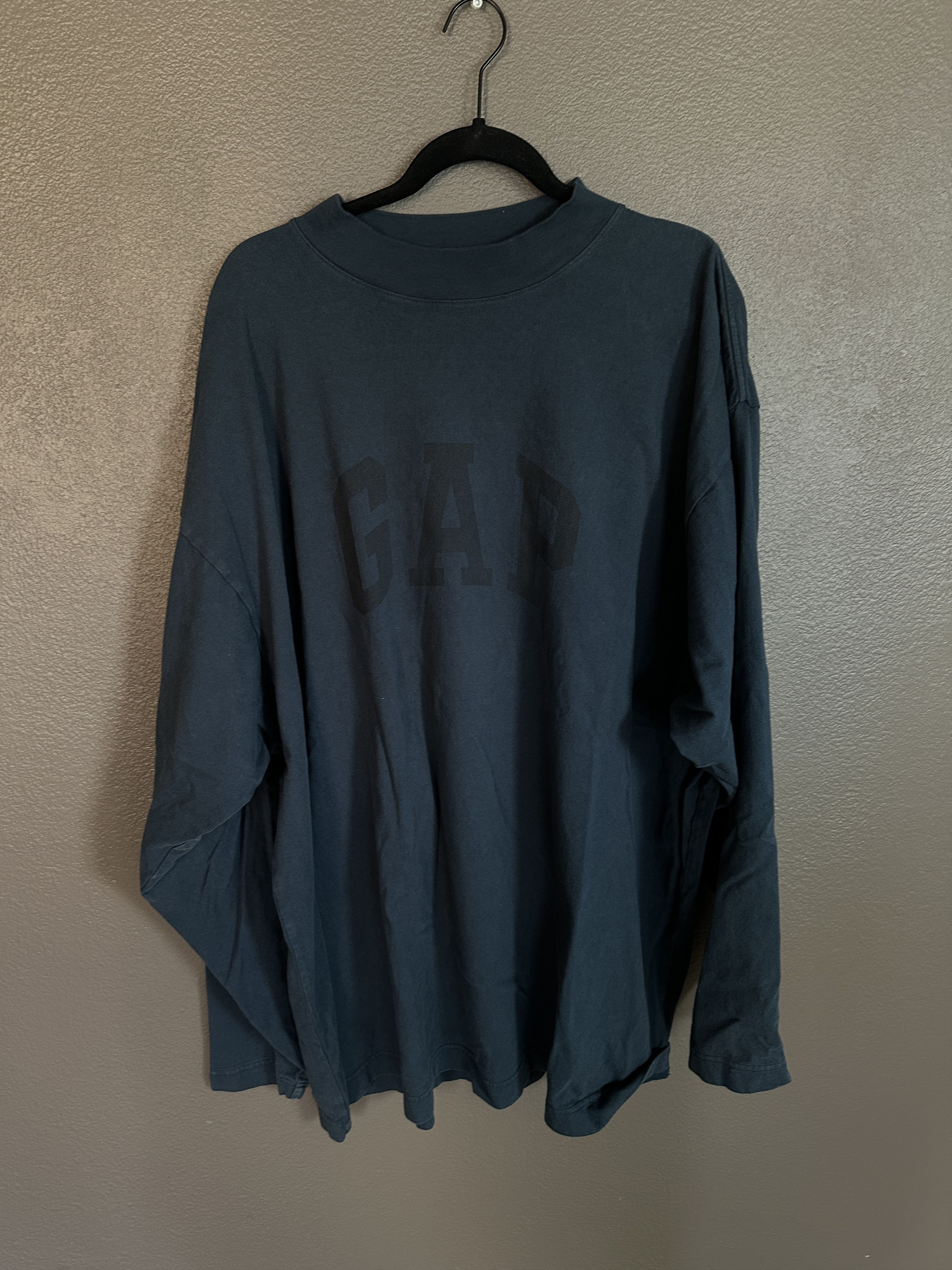 image of Yeezy X Gap Dove Long Sleeve in Blue, Men's (Size XL)