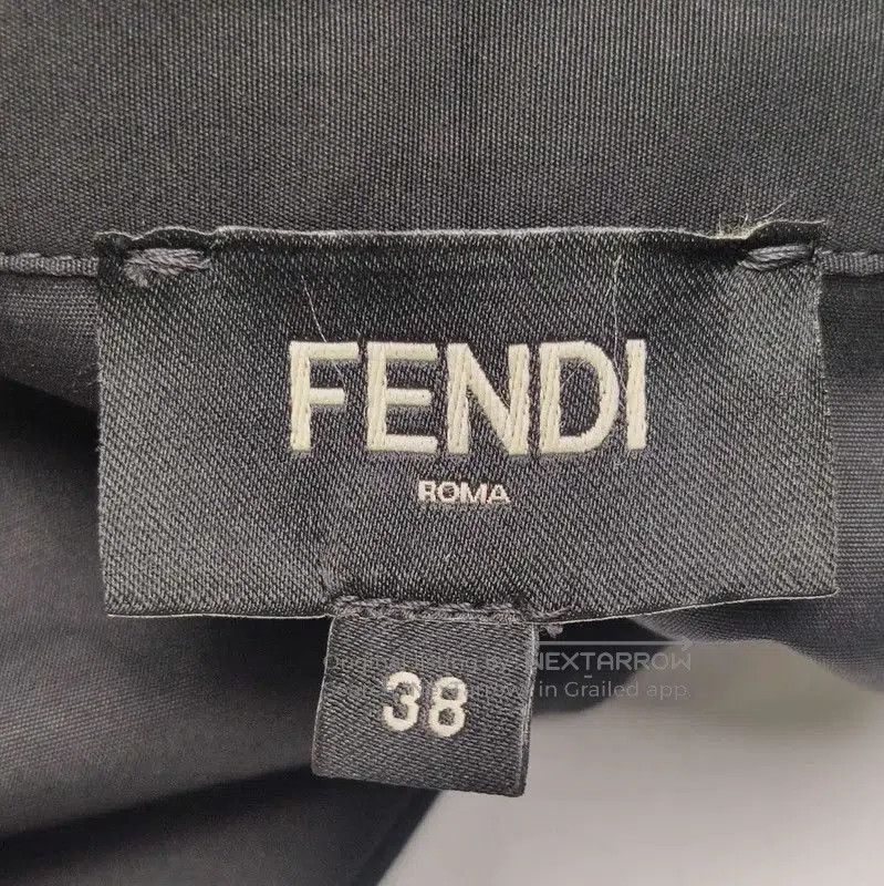 Fendi Fendi Black Cotton Logo Embroidered Shirt . Size US S / EU 44-46 / 1 - 5 Thumbnail