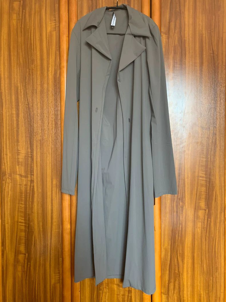 Y/PROJECT Gray Tight Trench Coat - dmc