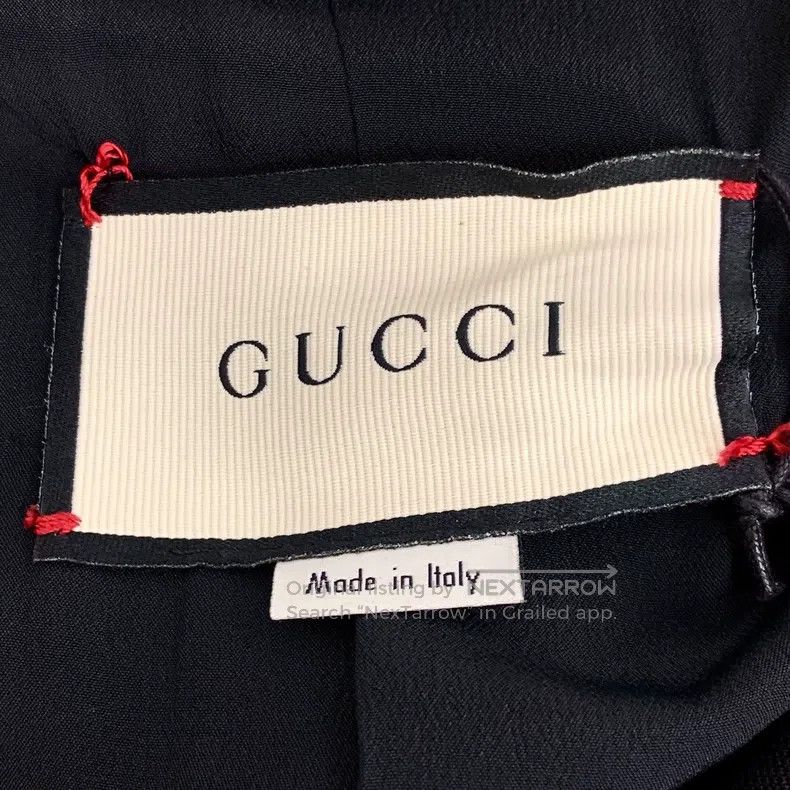 Gucci Gucci Colour block multi-pocket mulberry silk round neck s Size M / US 6-8 / IT 42-44 - 5 Thumbnail