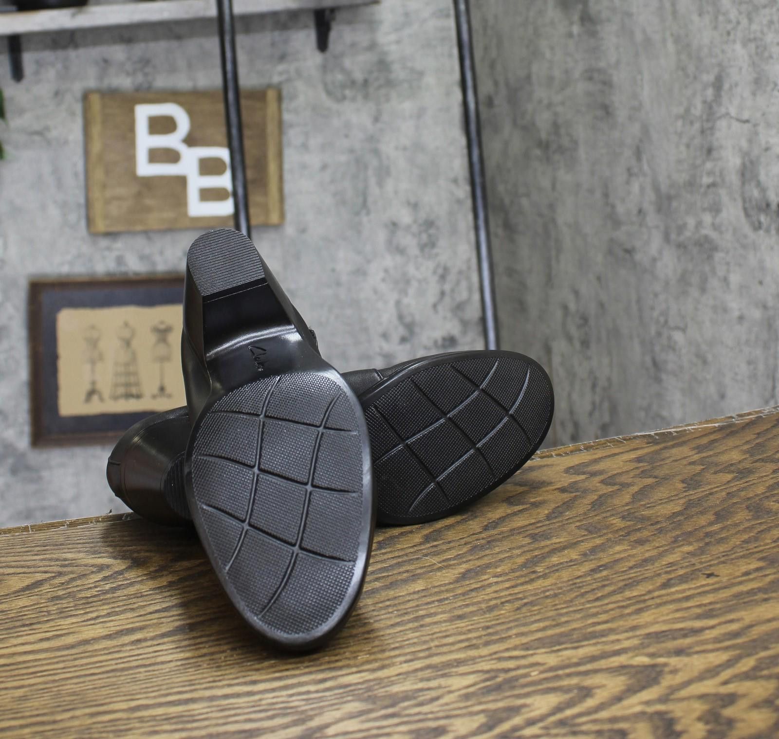 Clarks Clarks Womens Strap Block Heel Sandals Black Leather 9n Size US 9 / IT 39 - 5 Thumbnail