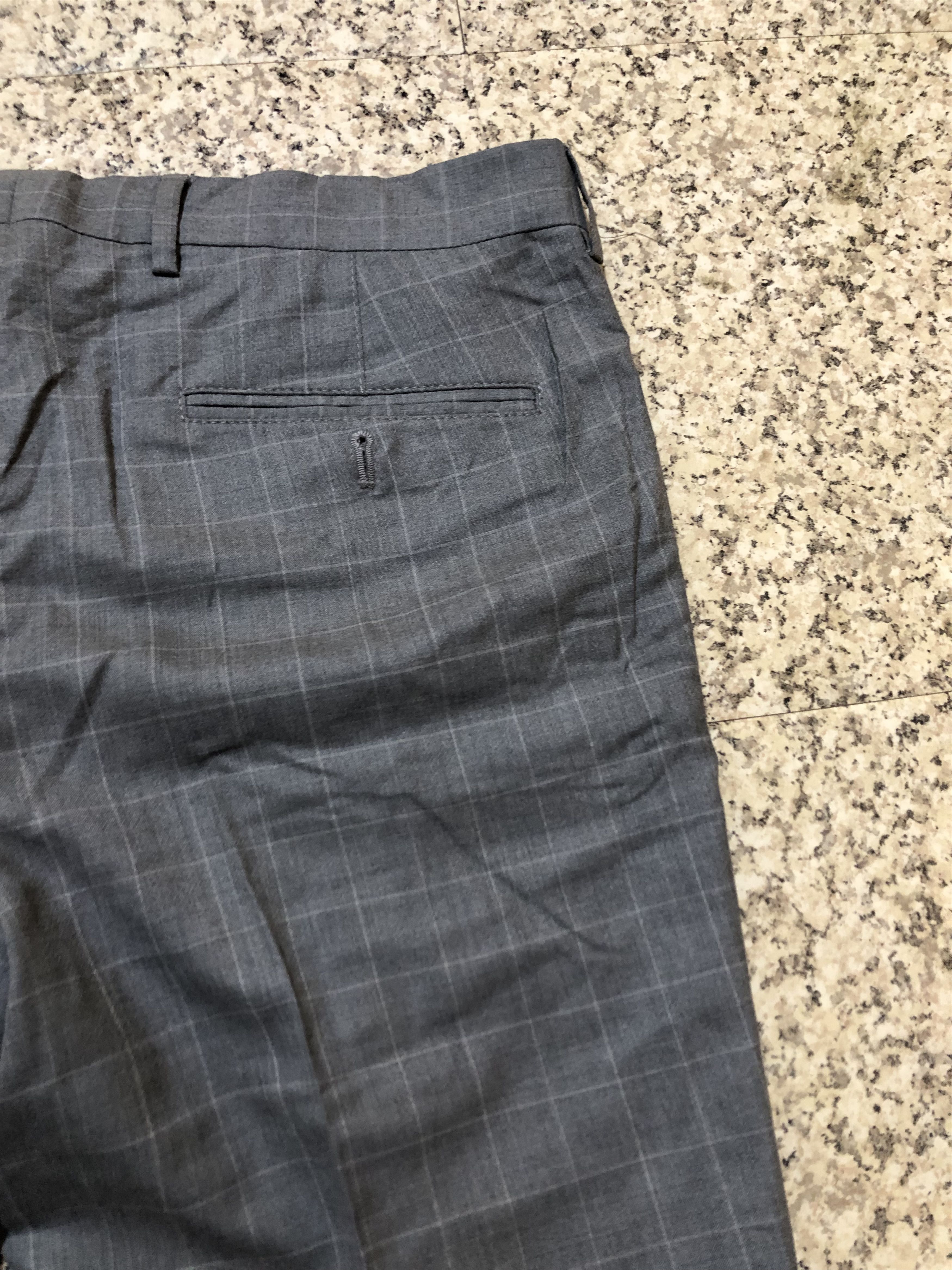 Brunello Cucinelli Brunello Cucinelli Windowpane Plaid Virgin Wool Trousers Size US 35 - 15 Thumbnail