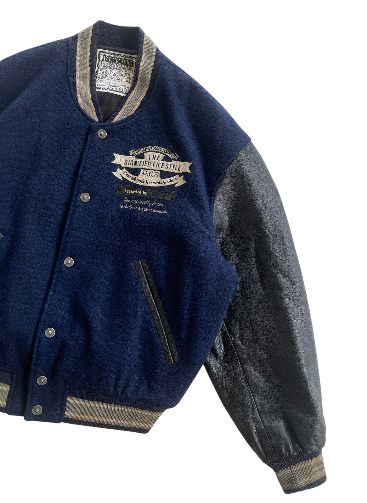 Vintage Vintage 90s Paccino Varsity Jacket Size US L / EU 52-54 / 3 - 5 Thumbnail