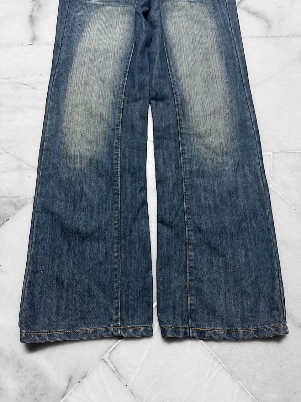 Tornado Mart Vintage 2000s Japanese Baggy Flare Whisker Jean . Size US 31 - 4 Thumbnail