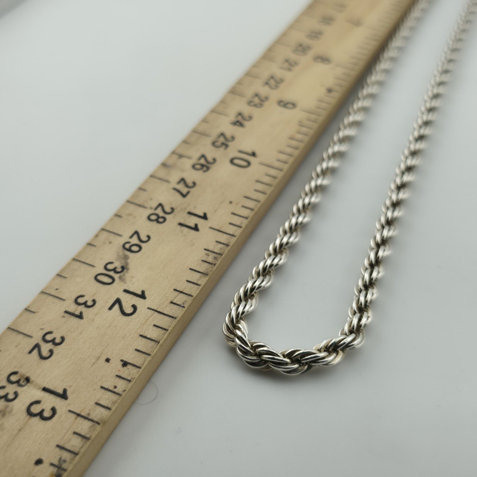 Other Sterling Silver 925 Rope Chain Necklace 24” 47g Heavy Twist Size ONE SIZE - 12 Thumbnail