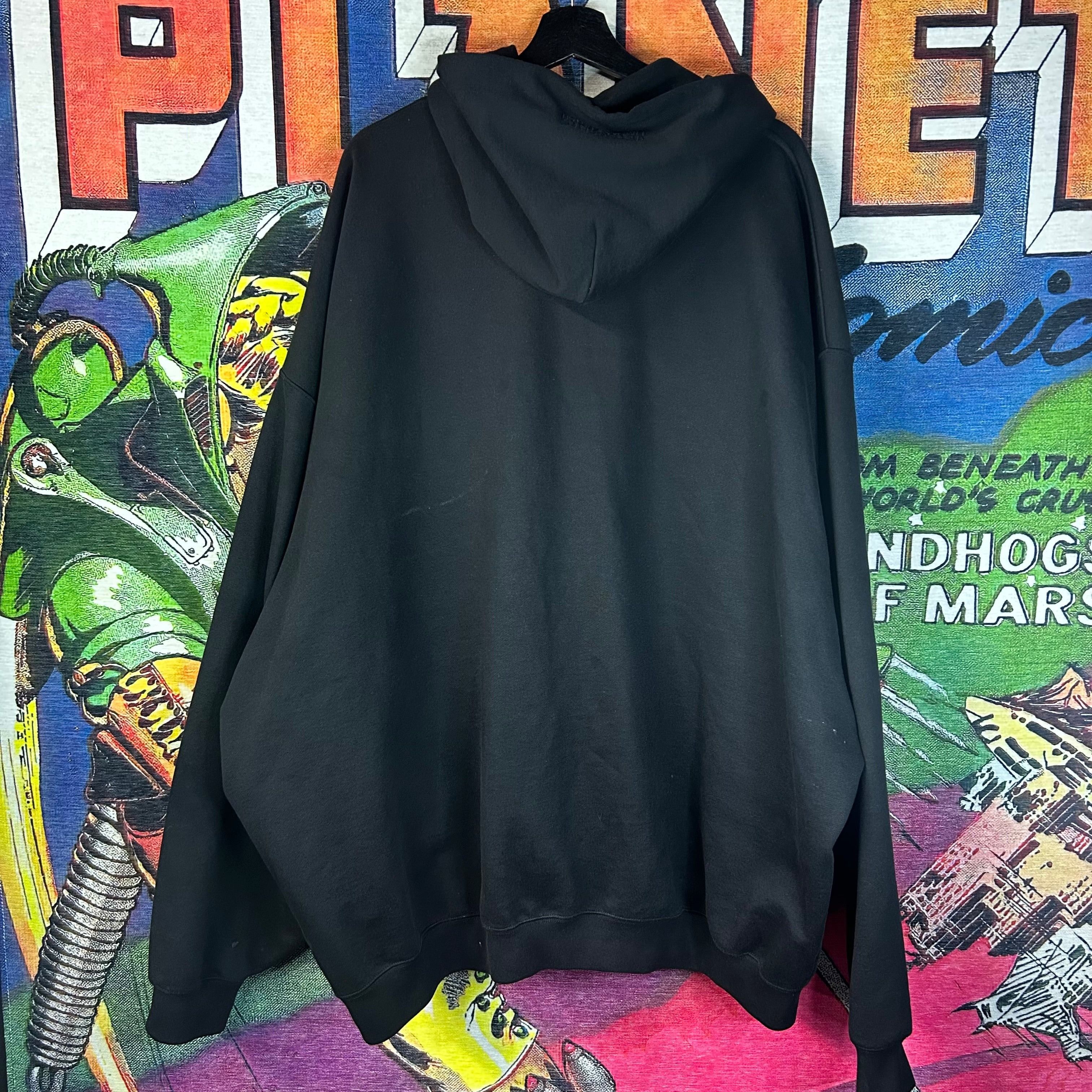 Vetements VETEMENTS Black Oversized Zip-Up Hoodie Size XL Size US XL / EU 56 / 4 - 2 Thumbnail