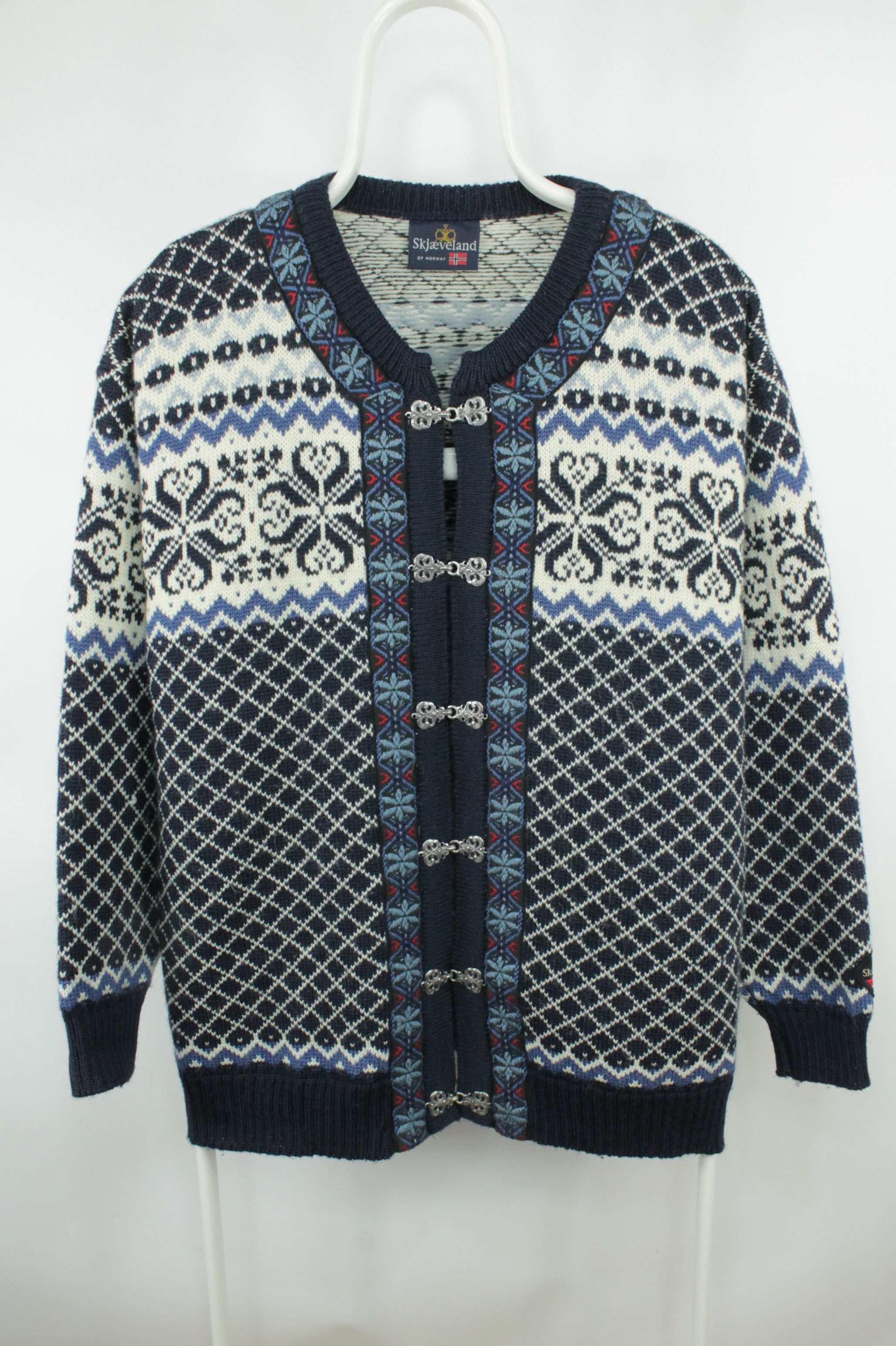 Other Skjaeveland Of Norway Knit Cardigan Wool Sweater Size M / US 6-8 / IT 42-44 - 1 Thumbnail