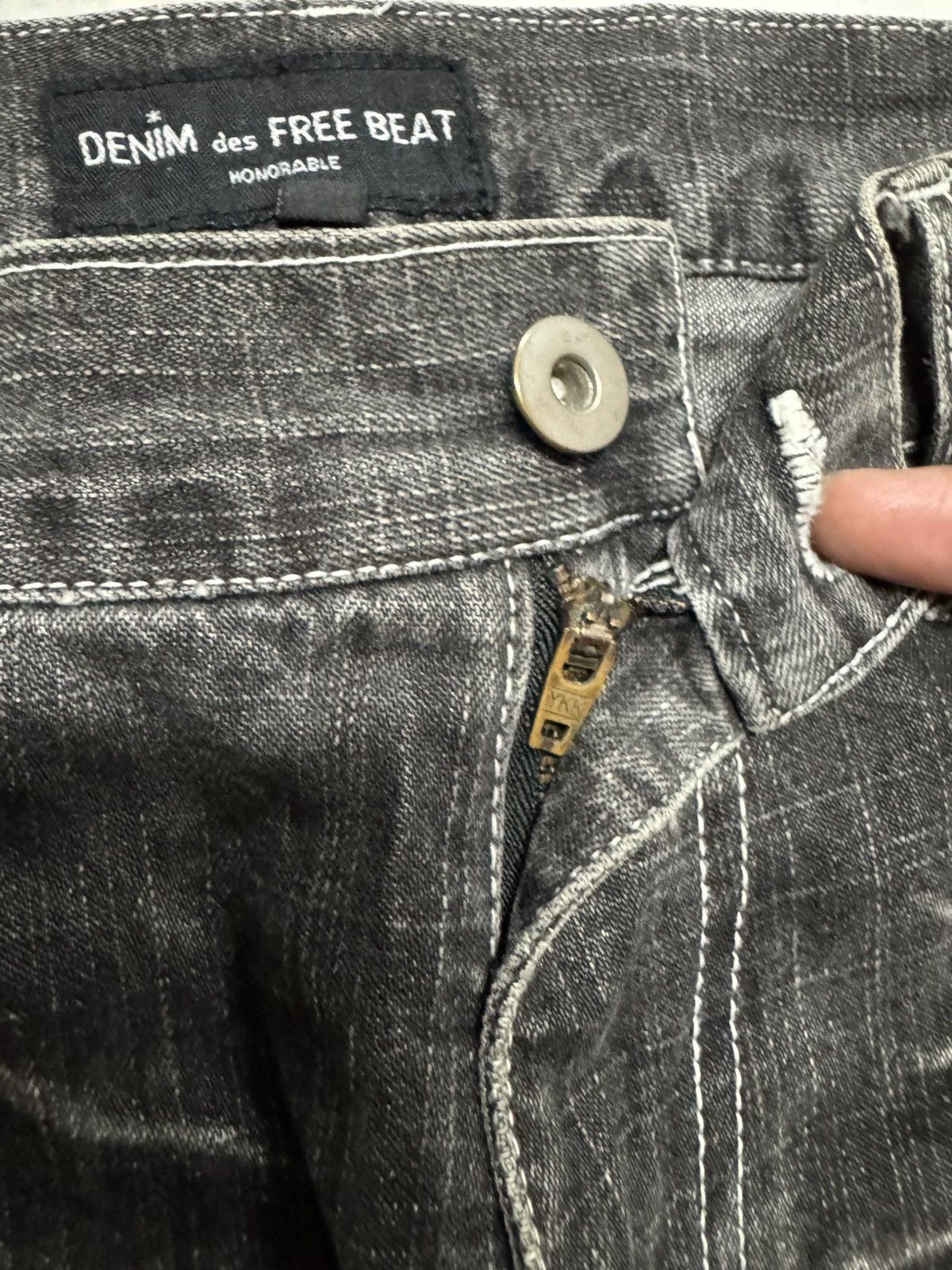 If Six Was Nine × Japanese Brand × Vintage Denim Des Free Beat Mudwash Faded Distress Jean Size US 30 / EU 46 - 7 Thumbnail