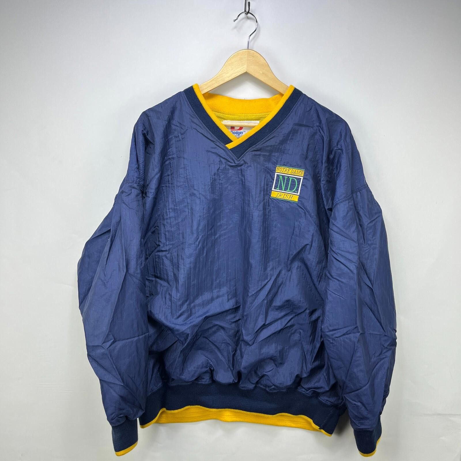 Reebok Vintage 90s Notre Dame Fighting Irish Windbreaker Jacket XL Size ONE SIZE - 1 Thumbnail