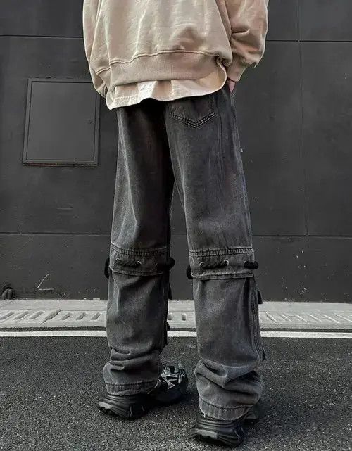 Designer × Japanese Brand × Vintage Y2K Men's Patch Hole Pocket Jean Size US 32 / EU 48 - 2 Thumbnail