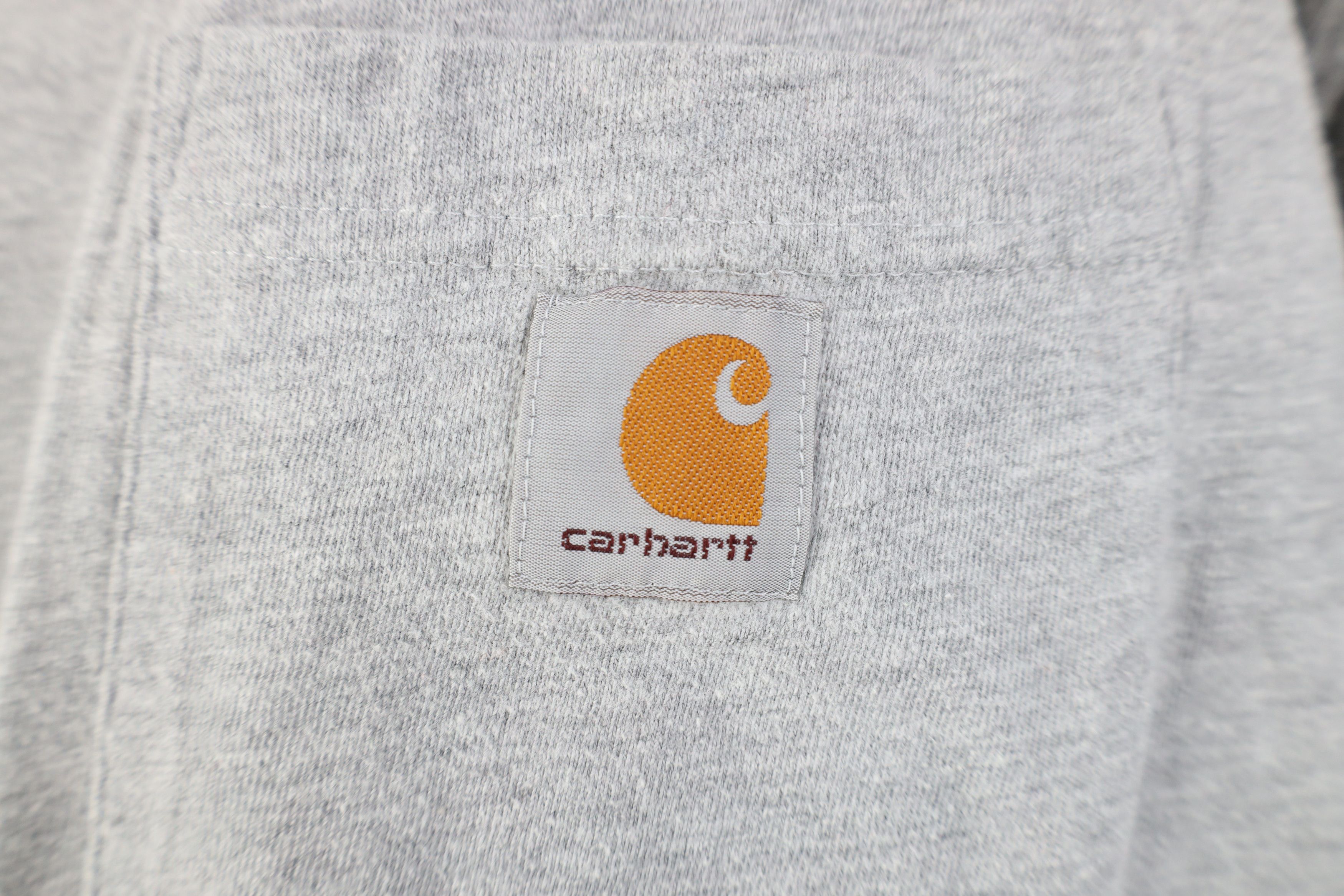 Carhartt Vintage Y2K Carhartt Spell Long Sleeve T-Shirt Heather Gray Size US XL / EU 56 / 4 - 4 Thumbnail
