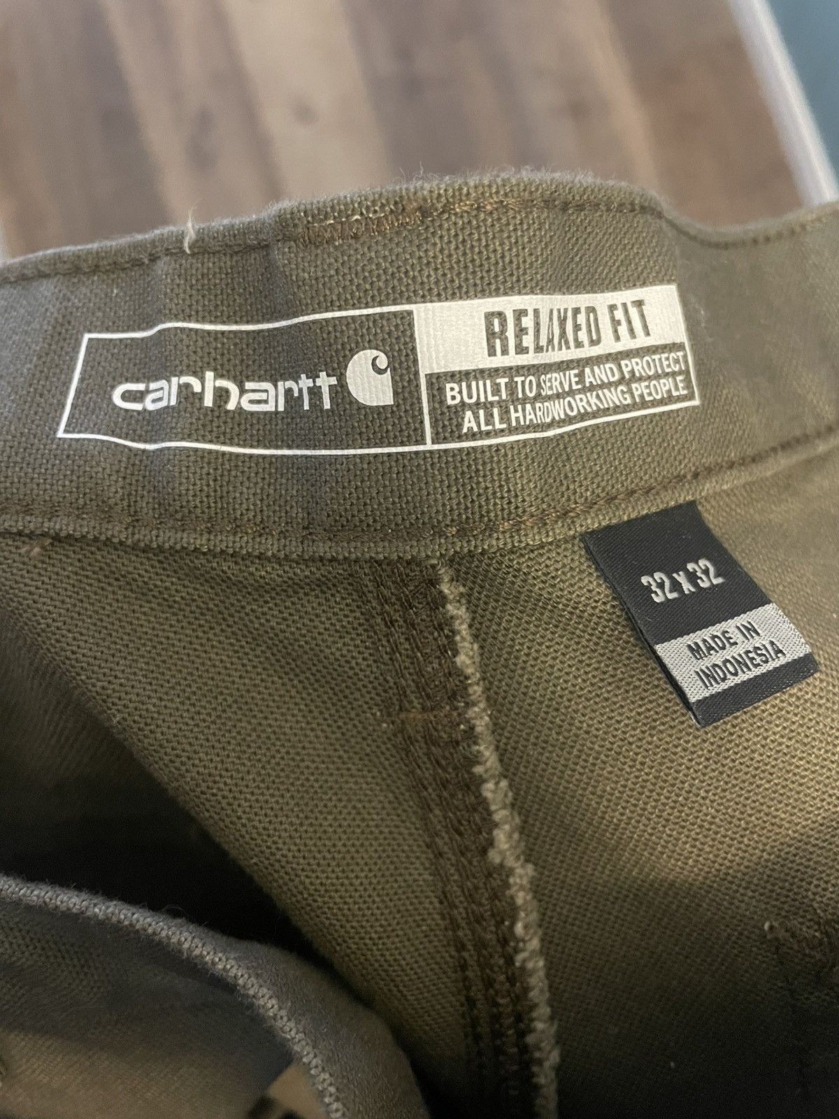 Carhartt Green carhartt carpenter relaxed fit pants Size US 32 / EU 48 - 4 Thumbnail