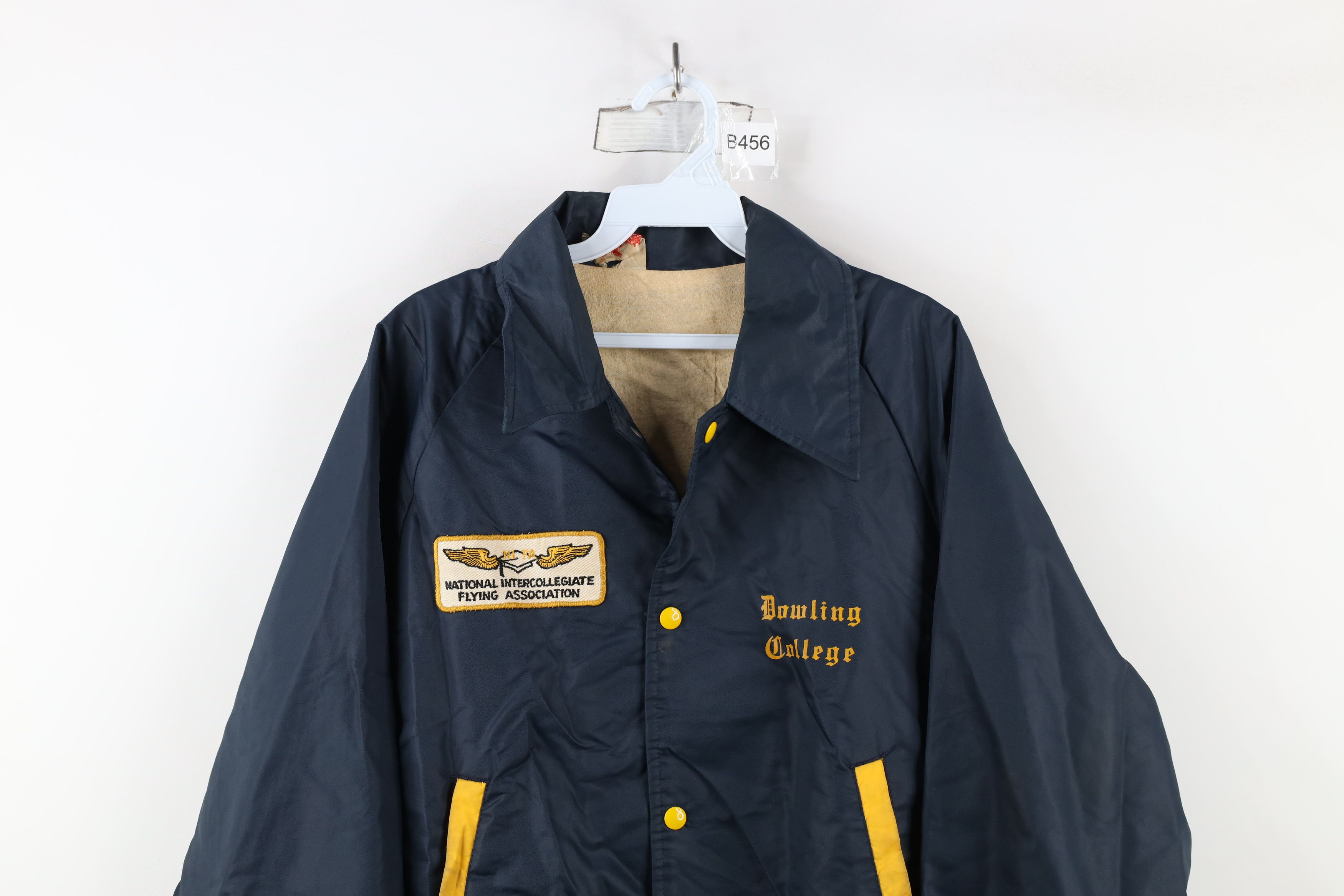 Vintage Vintage 70s College NIFA Flying Varsity Jacket Blue USA Size US M / EU 48-50 / 2 - 2 Thumbnail