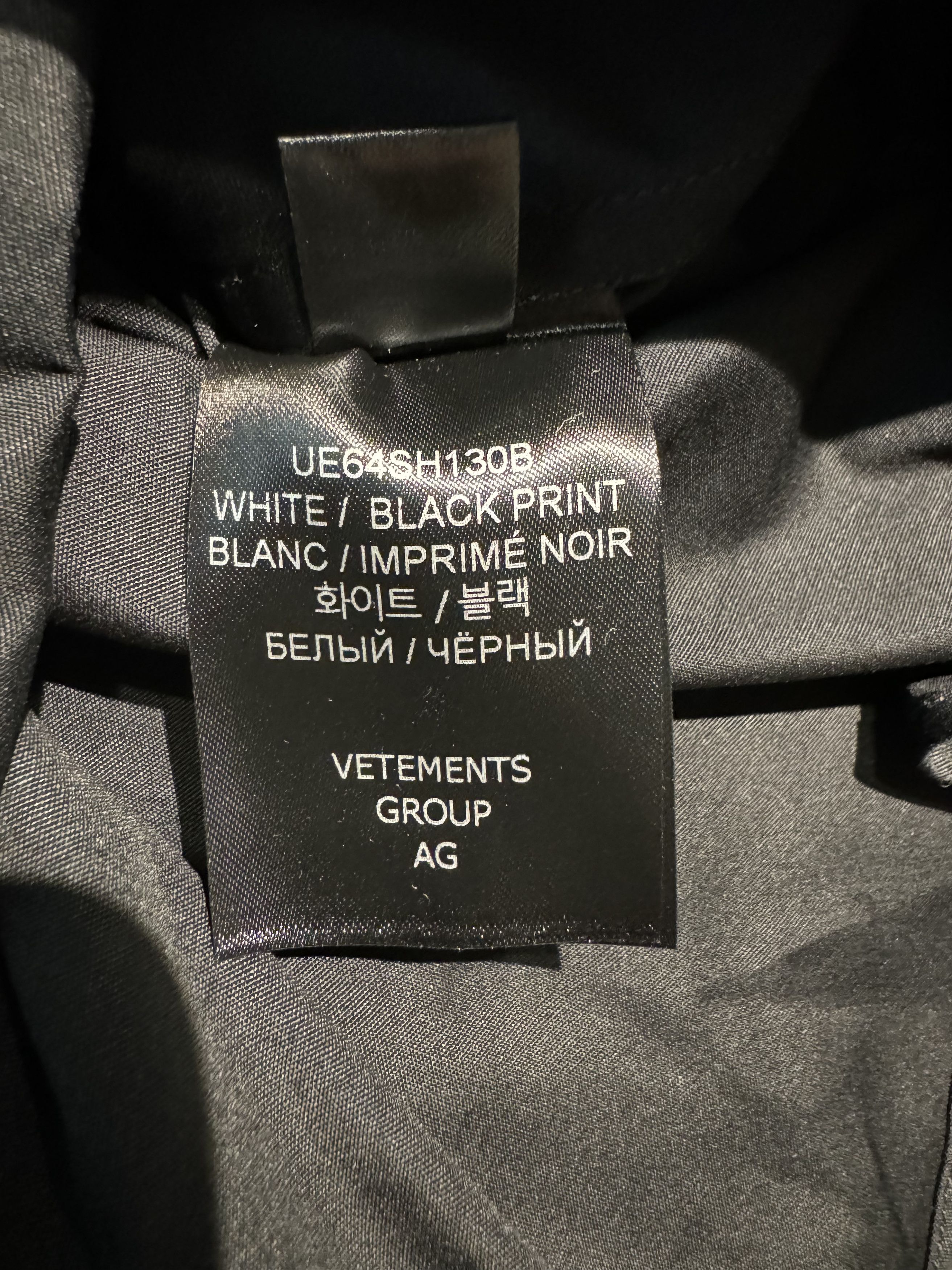 Vetements BLACK HAUTE COUTURE CROPPED SHIRT Size US XL / EU 56 / 4 - 4 Thumbnail