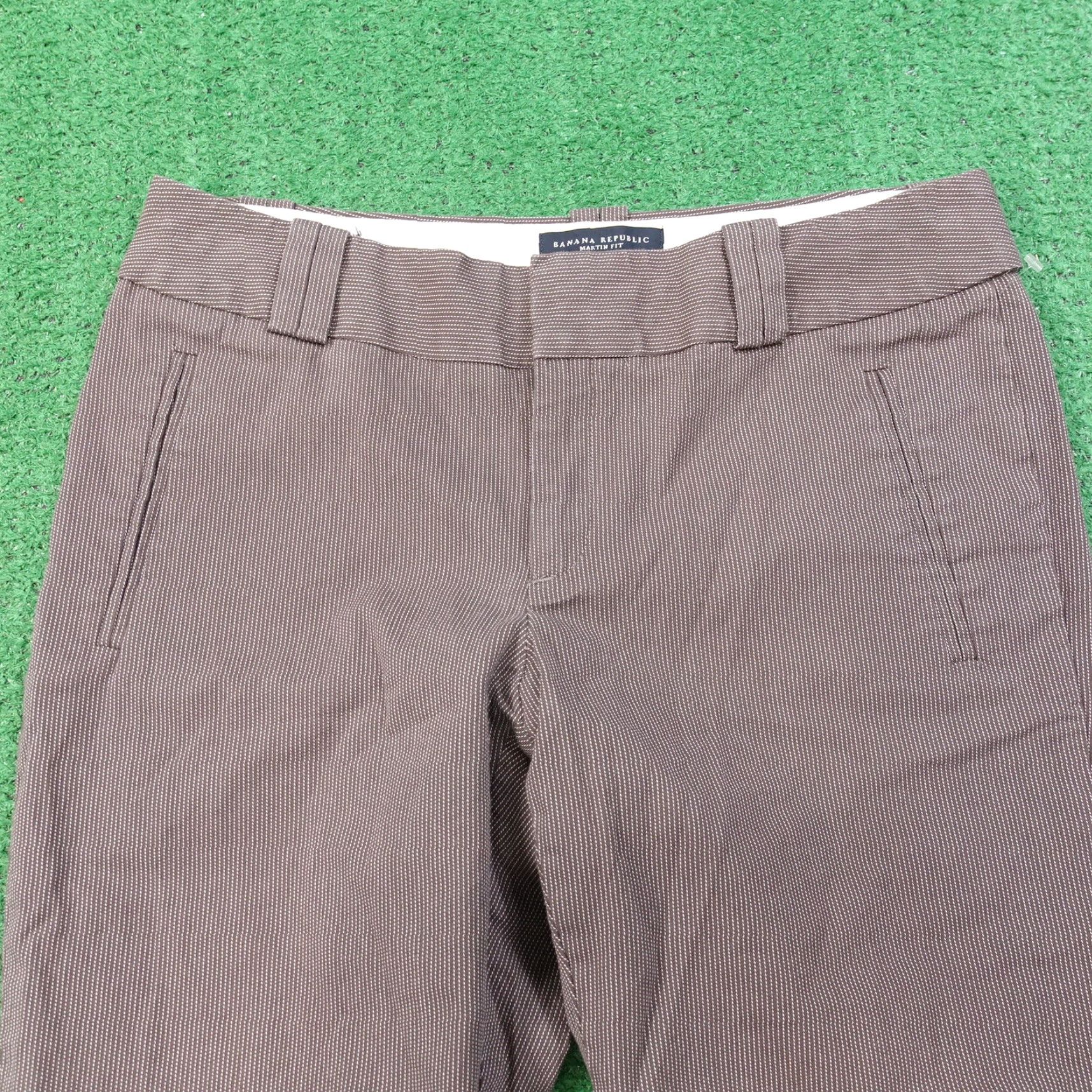 Banana Republic Banana Republic Women's Cropped Chino Pants Size 6 Regular Fit Geometric Pattern Multicolor Fall Spring Summer Winter Size 28" / US 6 / IT 42 - 2 Thumbnail
