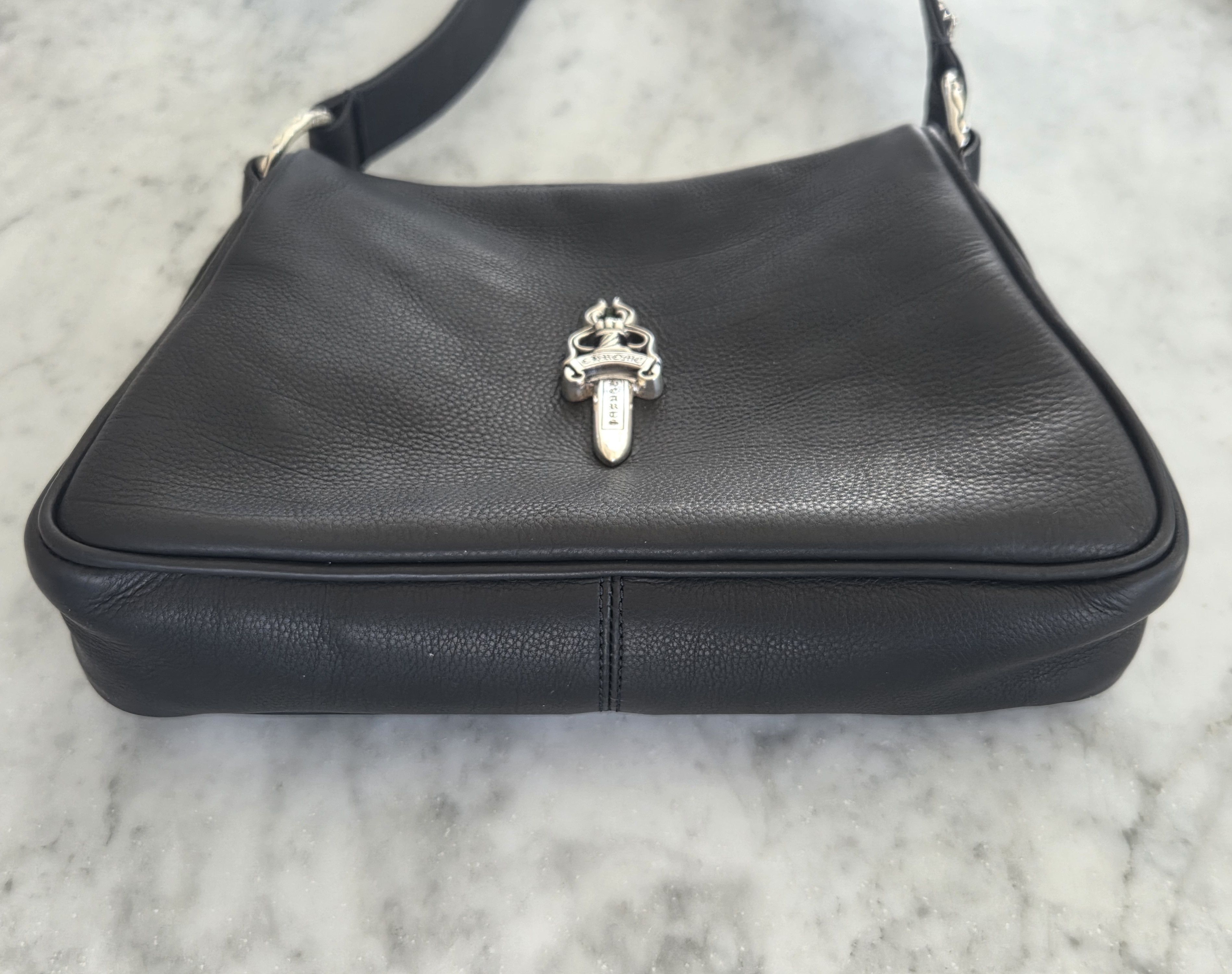 Chrome Hearts Chrome hearts chicken black leather nuggets bag Size ONE SIZE - 8 Thumbnail