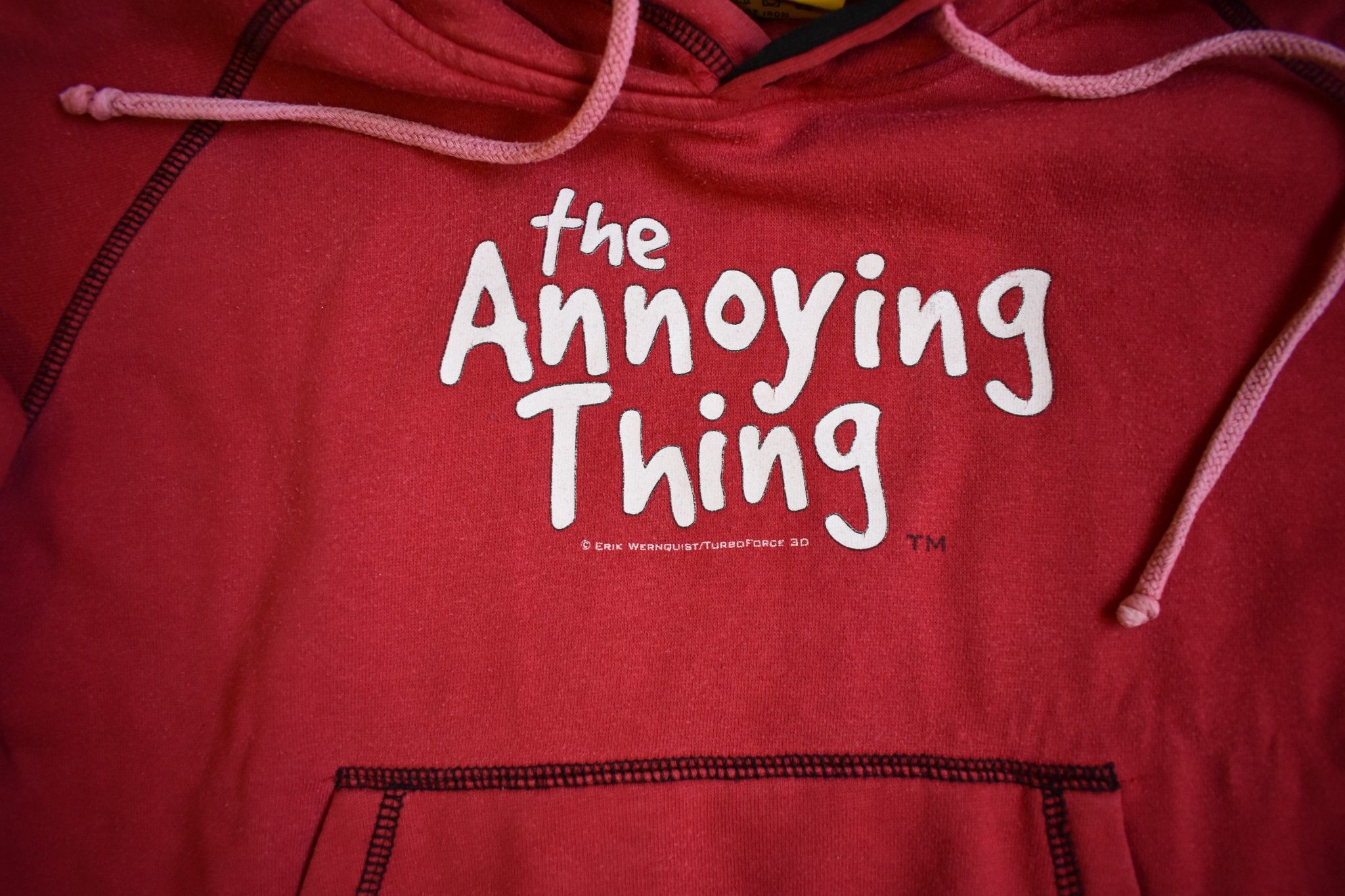 Other Vintage 00s The Annoying Thing Red Hoodie Size XS / US 0-2 / IT 36-38 - 5 Thumbnail