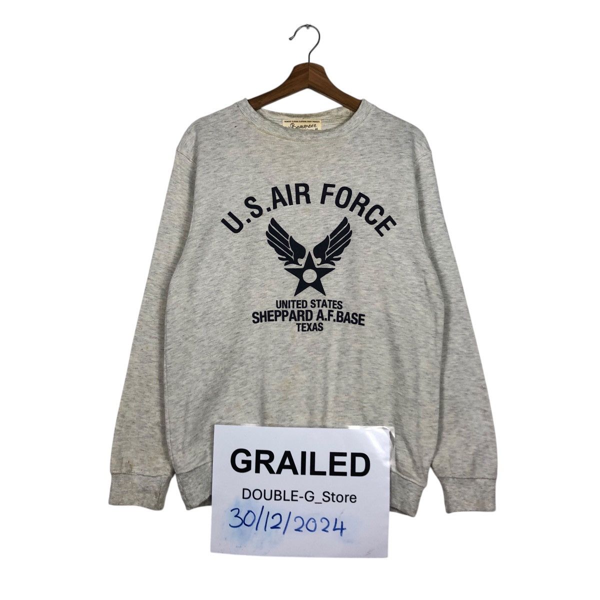 Japanese Brand 📌Vintage Sweatshirt U.S Air Force Big Logo Spell Out Size US M / EU 48-50 / 2 - 1 Thumbnail