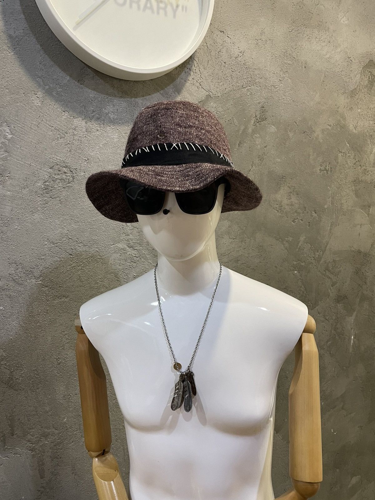 Maison MIHARA YASUHIRO Maison Miharayasuhiro x Ca4la Crochet Distressed Style Hats Size ONE SIZE - 2 Thumbnail