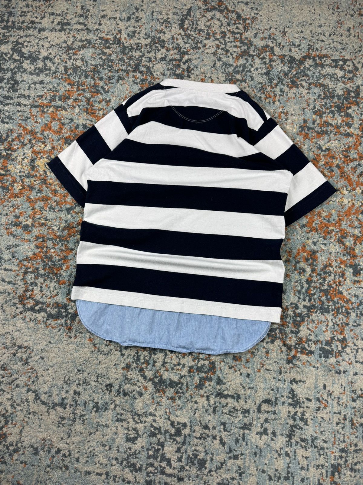 Global Work Global Work layered striped pocket tee avant garde style Size US M / EU 48-50 / 2 - 2 Thumbnail