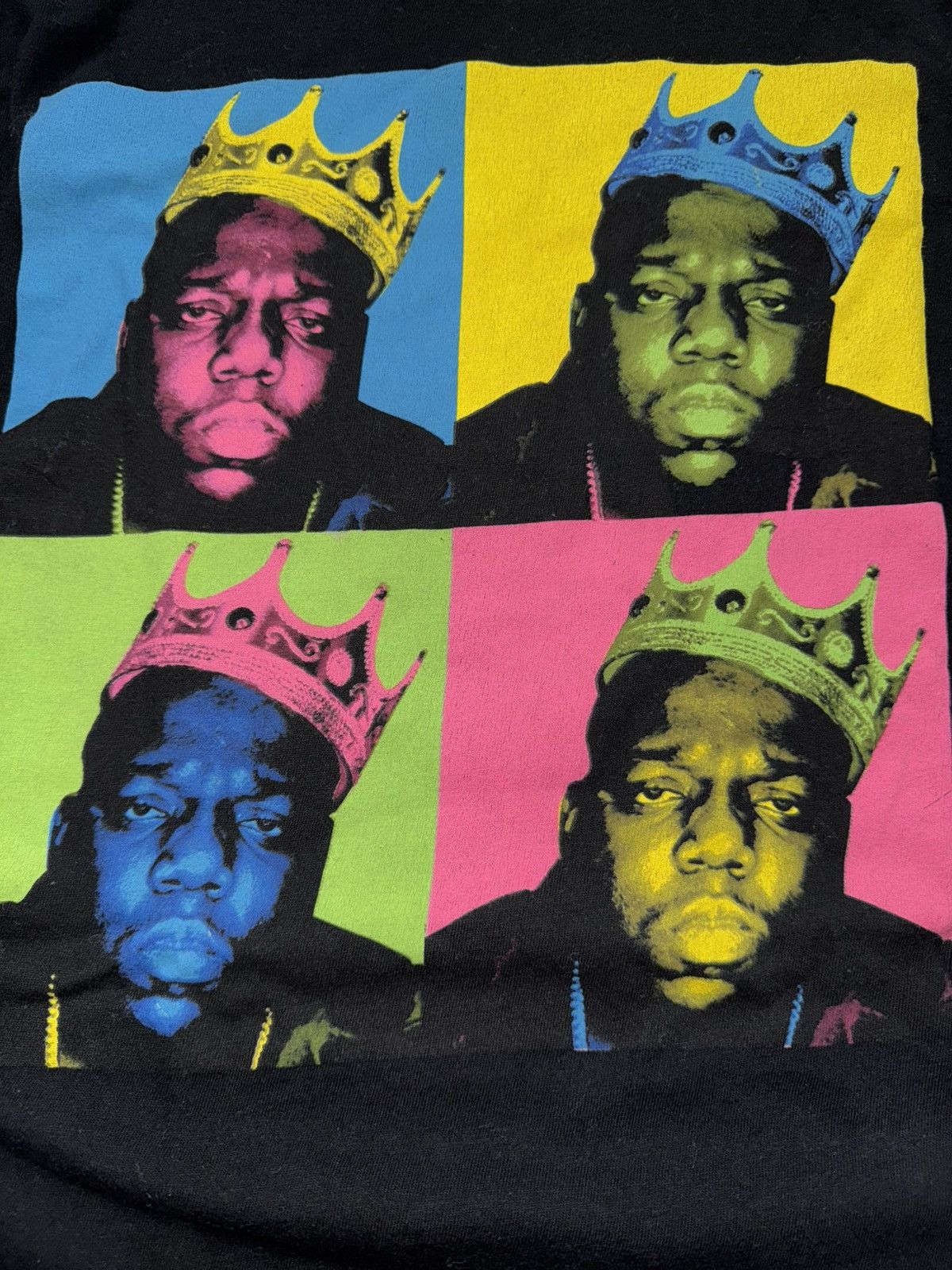 non Notorious B.I.G. Tee Pop Art Crown Shirt Black Size M Size US M / EU 48-50 / 2 - 3 Thumbnail