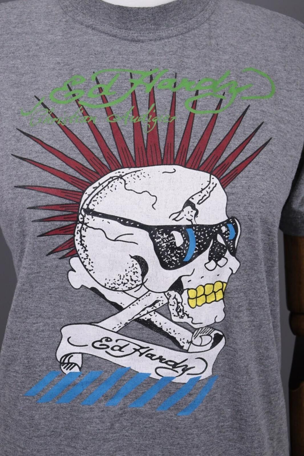 Ed Hardy Ed Hardy by Christian Audigier Scool Print T-Shirt Size S Size S / US 4 / IT 40 - 4 Thumbnail