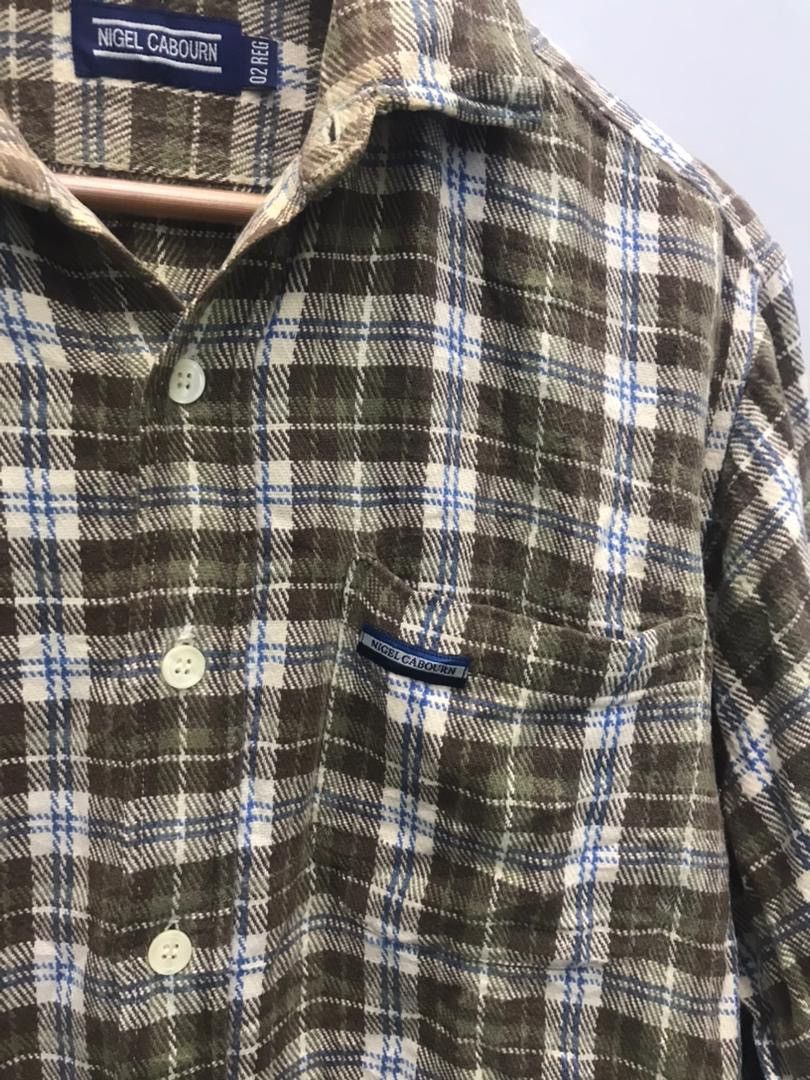Nigel Cabourn NIGEL CABOURN - Cotton Flannel Button Up Shirt Size US M / EU 48-50 / 2 - 5 Thumbnail