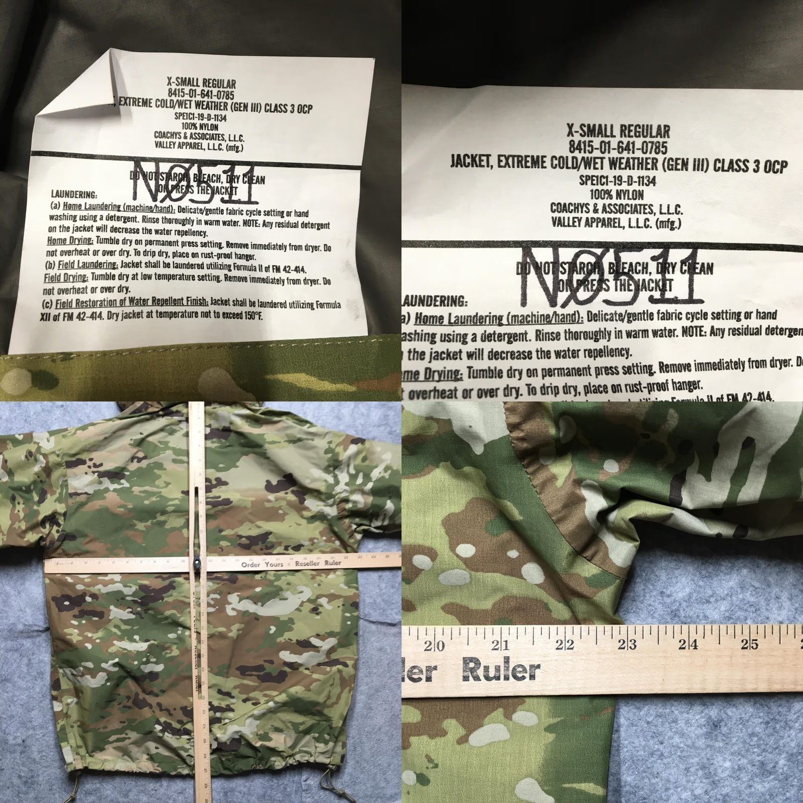 Vintage VINTAGE Unicor US Army ECWCS Jacket Men XS Reg OCP Camo Gen III Extreme Cold/Wet Weather Hooded Jacket Size US XS / EU 42 / 0 - 8 Thumbnail