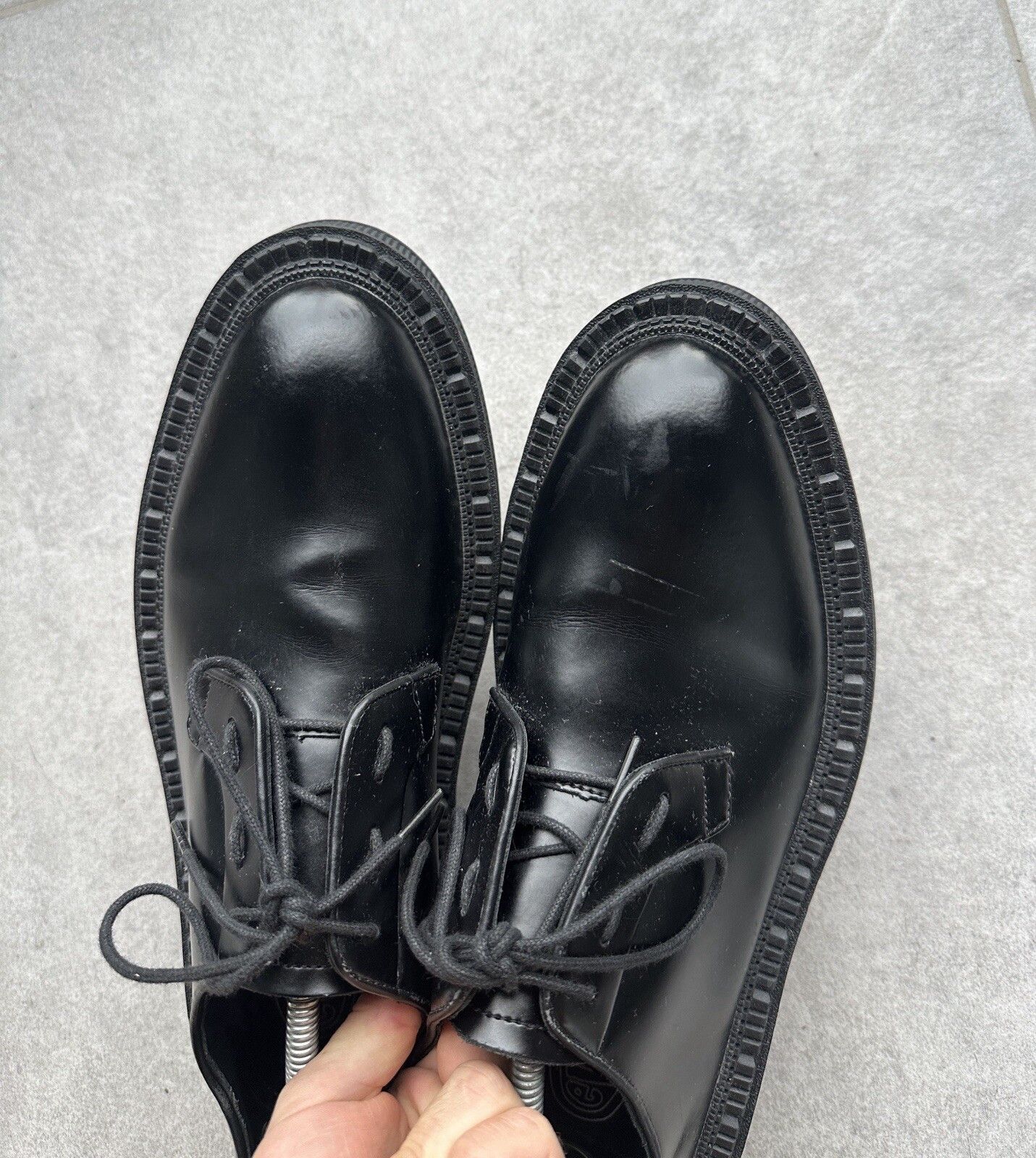 Eytys EYTYS Men's Alexis Derby Shoes Black Leather Chunky Platform Size US 10 / EU 43 - 3 Thumbnail