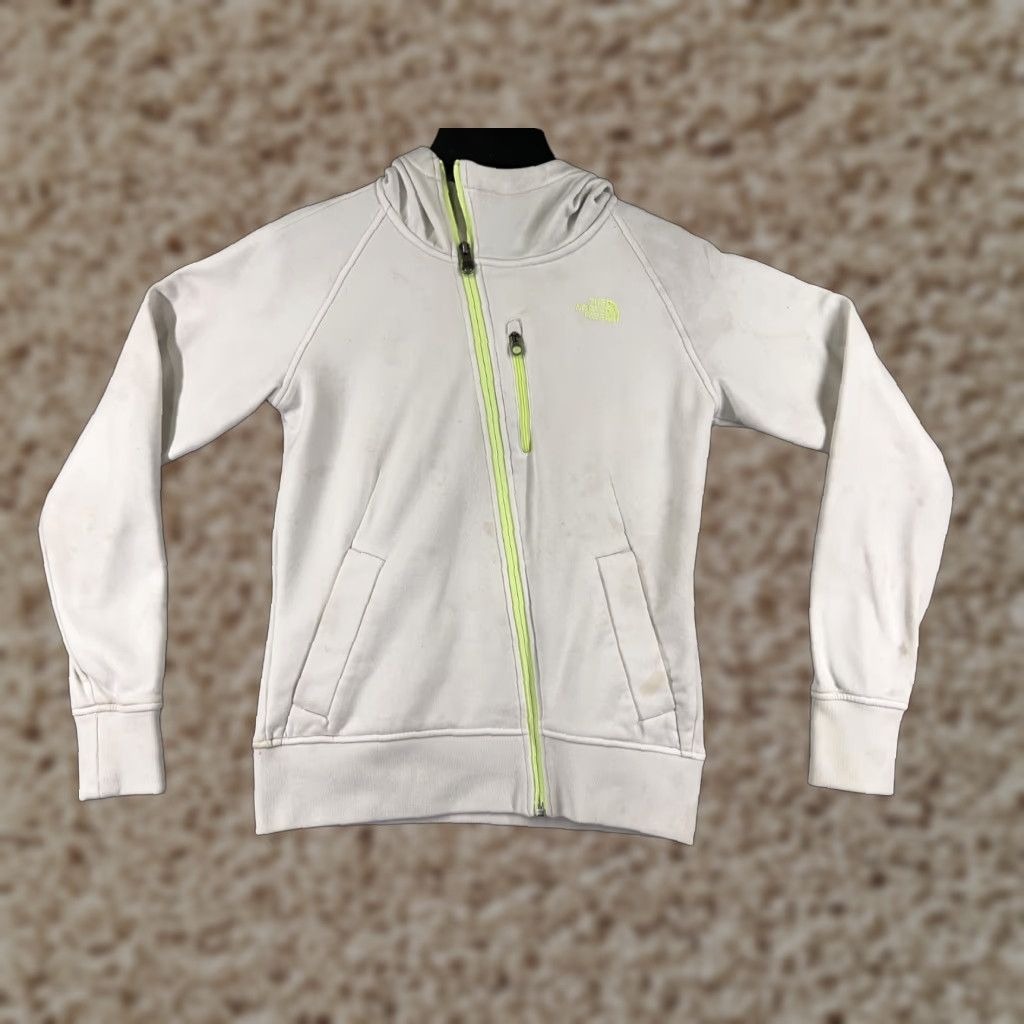 The North Face The North Face Women's Jacket XS Small Hooded Asymmetric Trendy Polyester White Zip Size XS / US 0-2 / IT 36-38 - 1 Thumbnail
