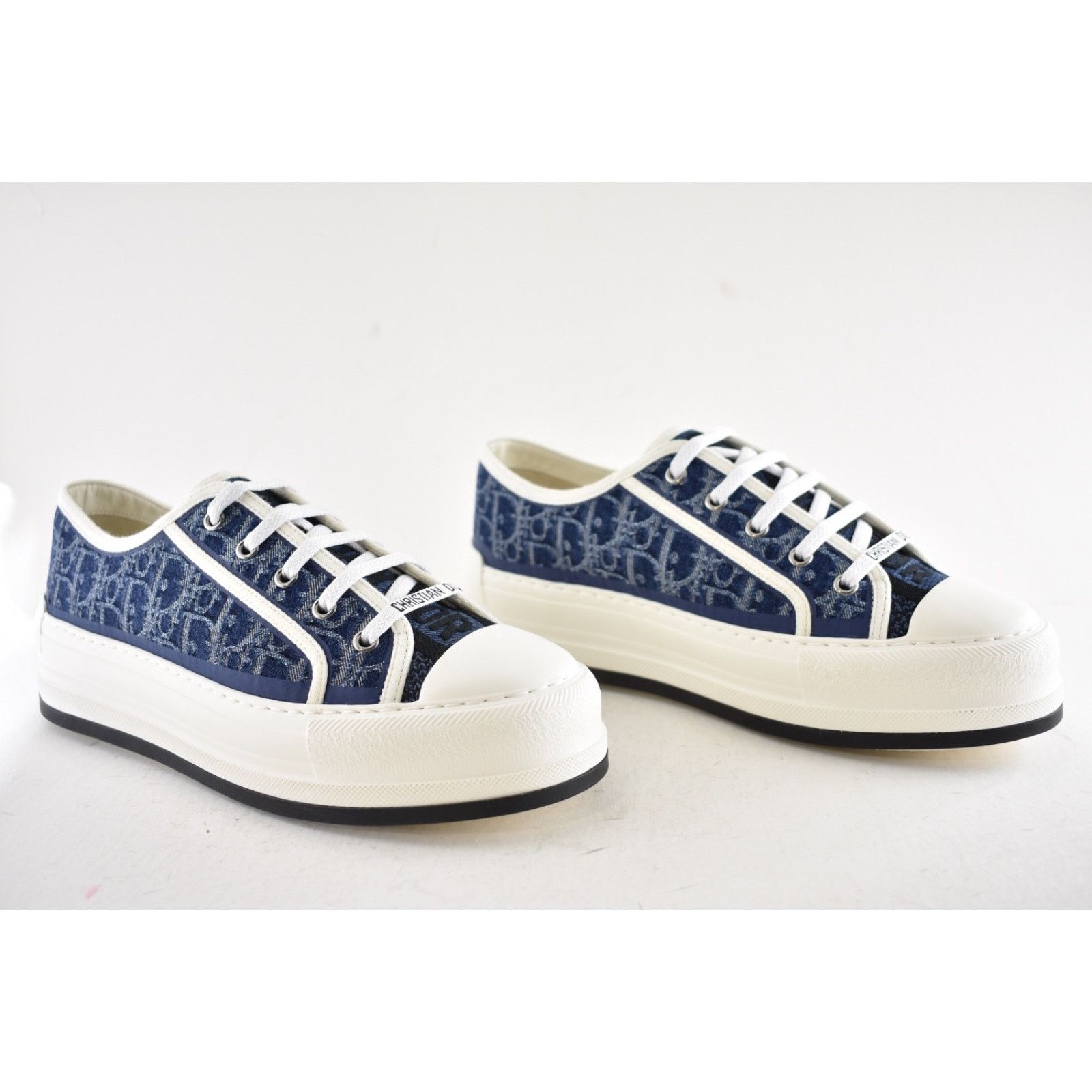 Dior Dior Walk'N'Dior Denim Logo Flat Low Platform Sneaker 41 Size US 11 / IT 41 - 6 Thumbnail