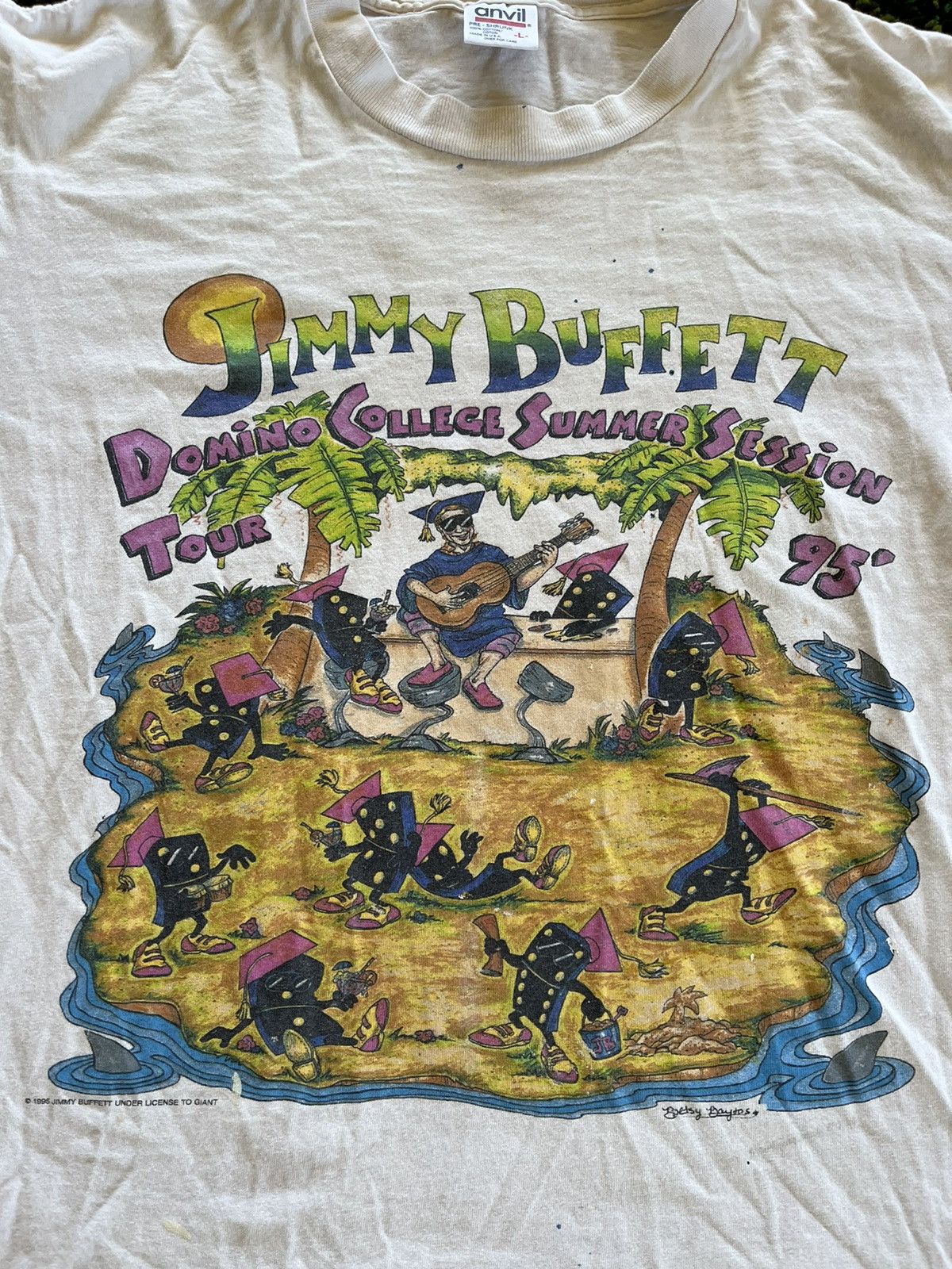 Vintage Jimmy Buffett Vintage College Tee Size US L / EU 52-54 / 3 - 2 Thumbnail