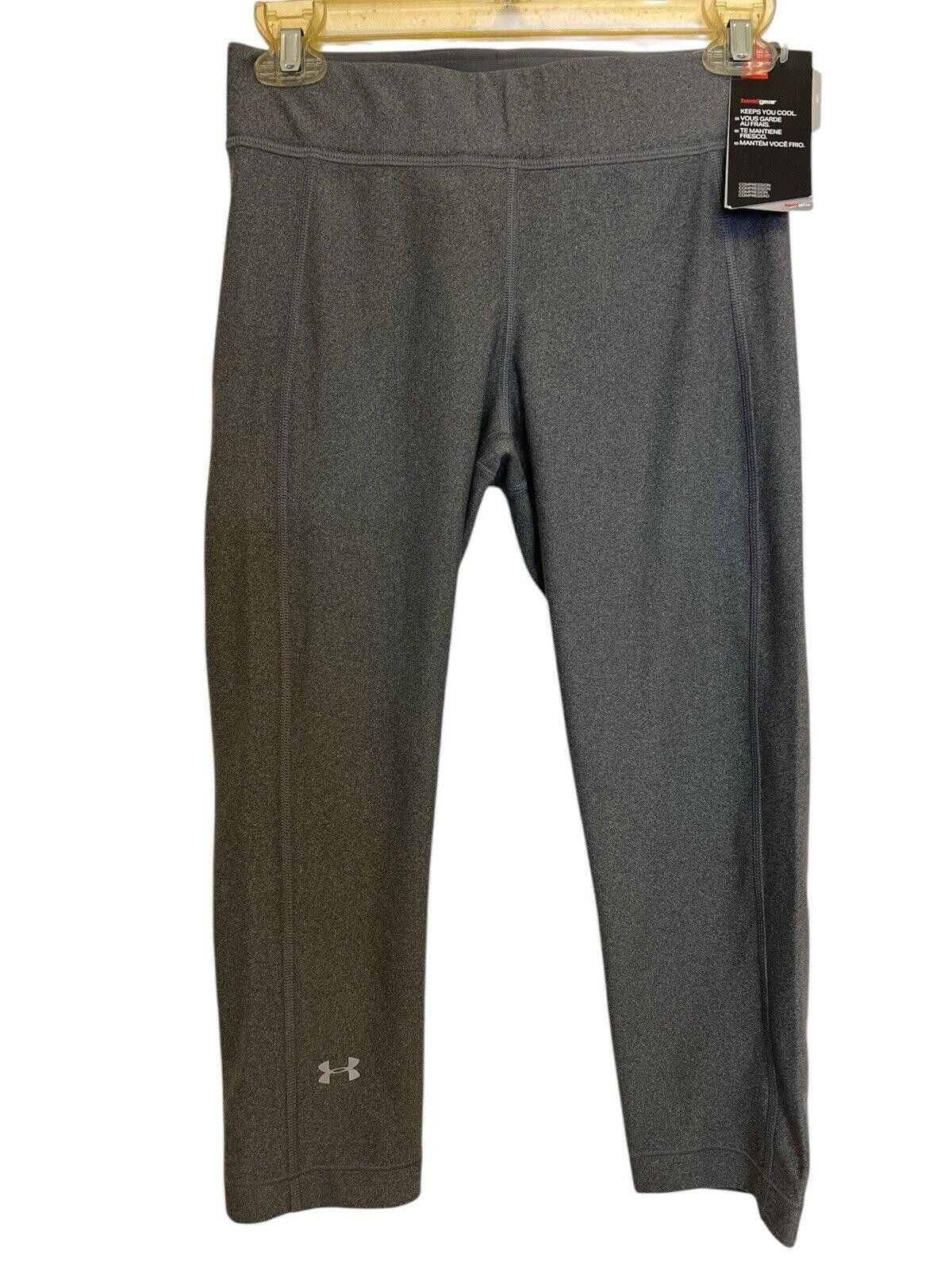 Under Armour NWT Women's Under Armour Capri Leggings Gray Medium M Size 32" / US 10 / IT 46 - 1 Thumbnail