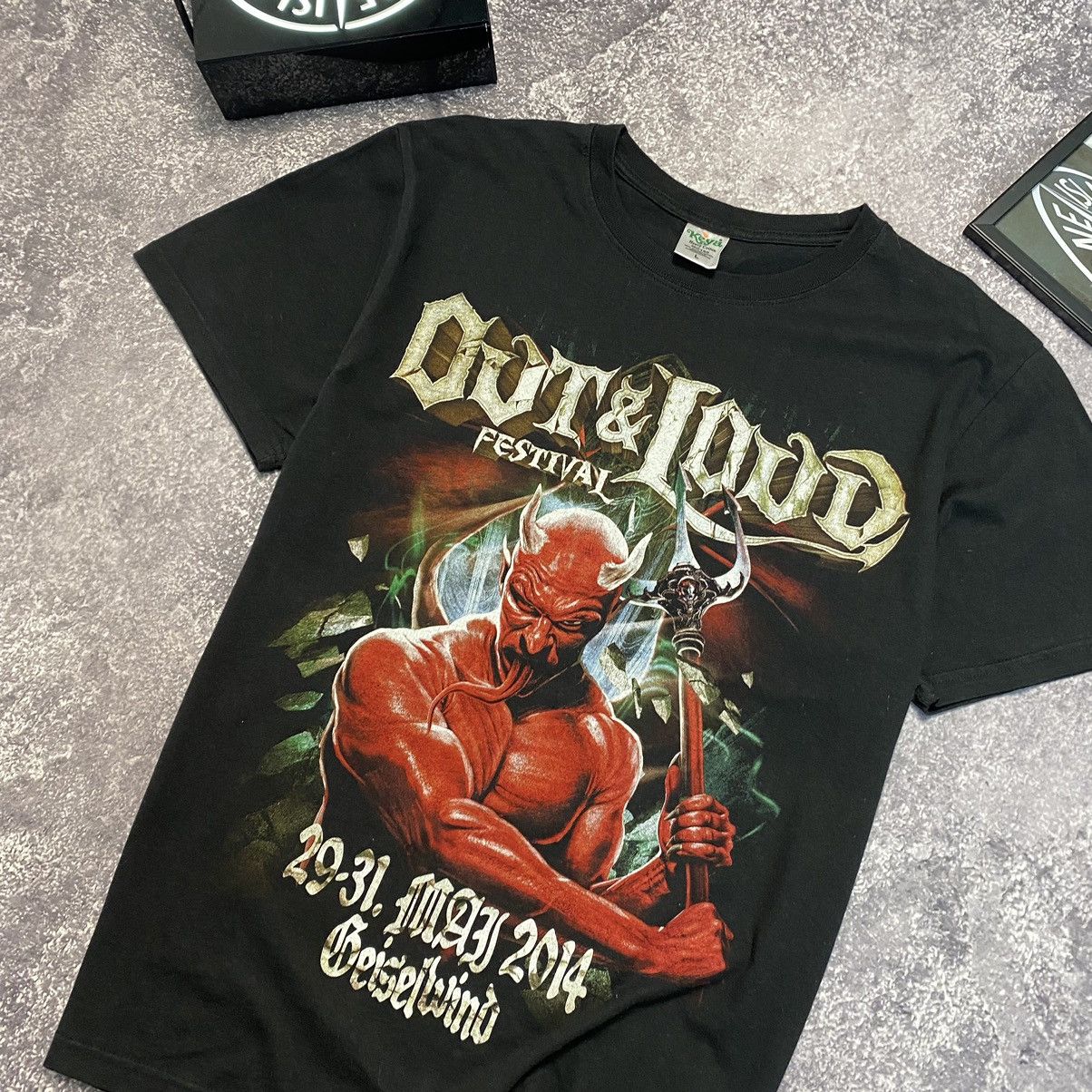 Band Tees Vintage Out & Load Festival 2014 big graphic logo tee Size US L / EU 52-54 / 3 - 3 Thumbnail