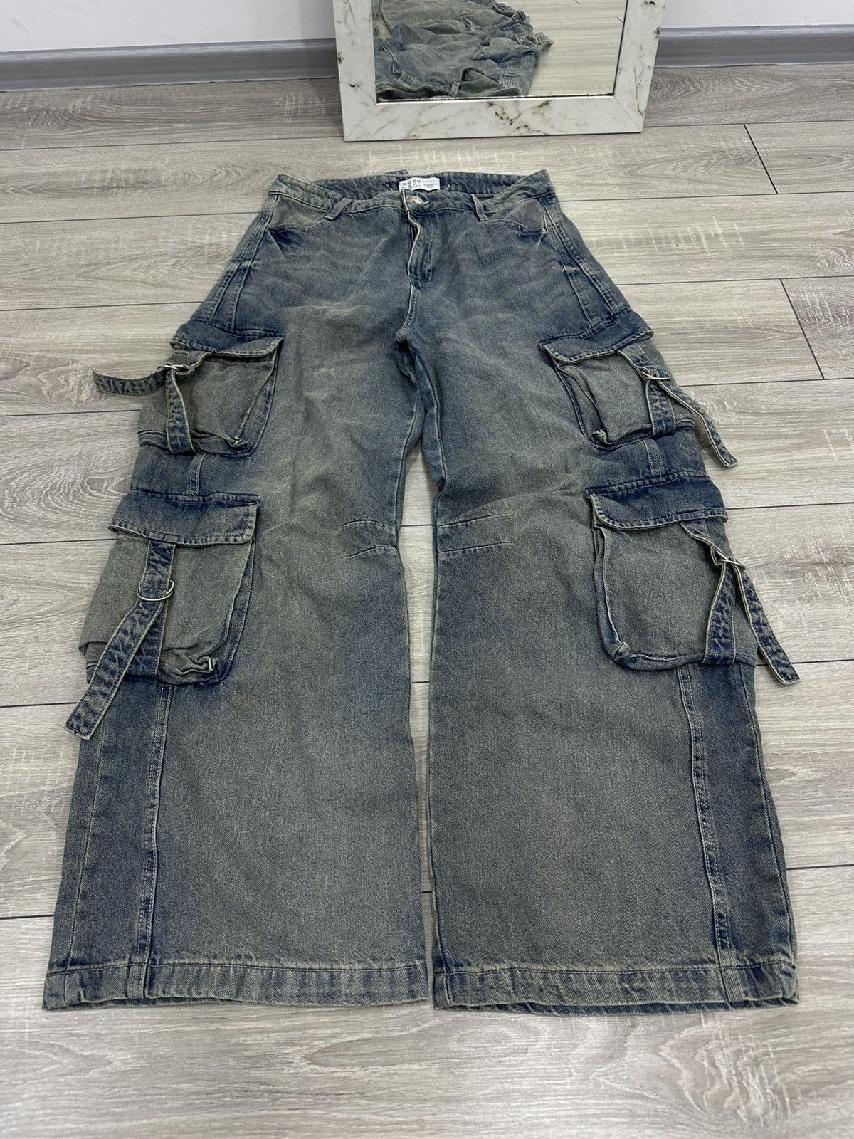 Hysteric Glamour Ultra Baggy Wide Leg Cargo Y2K Opium Hysteric Glamour Pants Size US 32 / EU 48 - 2 Thumbnail