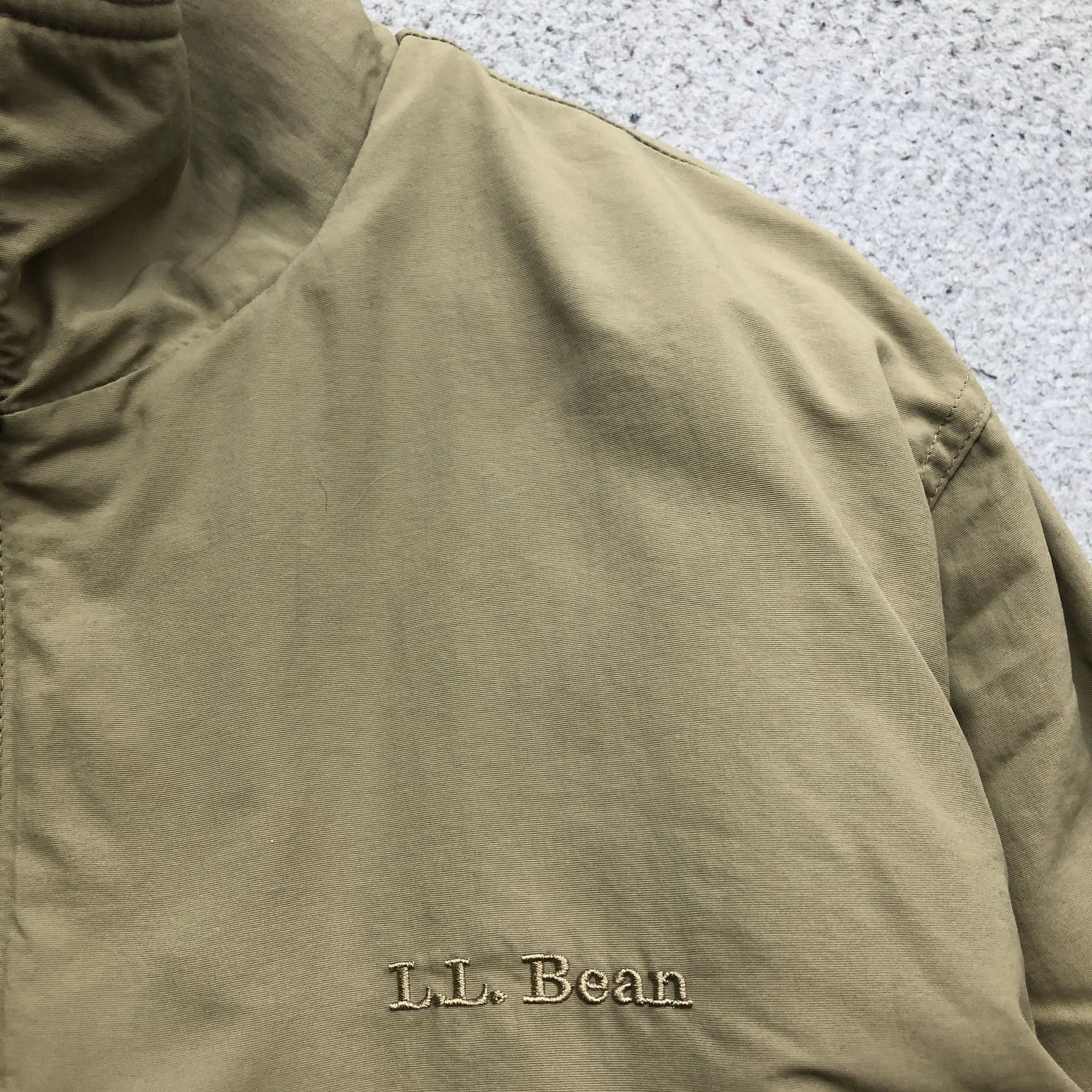 L.L. Bean LL Bean Nylon Fleece Lined Insulated Warm Up Jacket Mens L Size US L / EU 52-54 / 3 - 8 Thumbnail