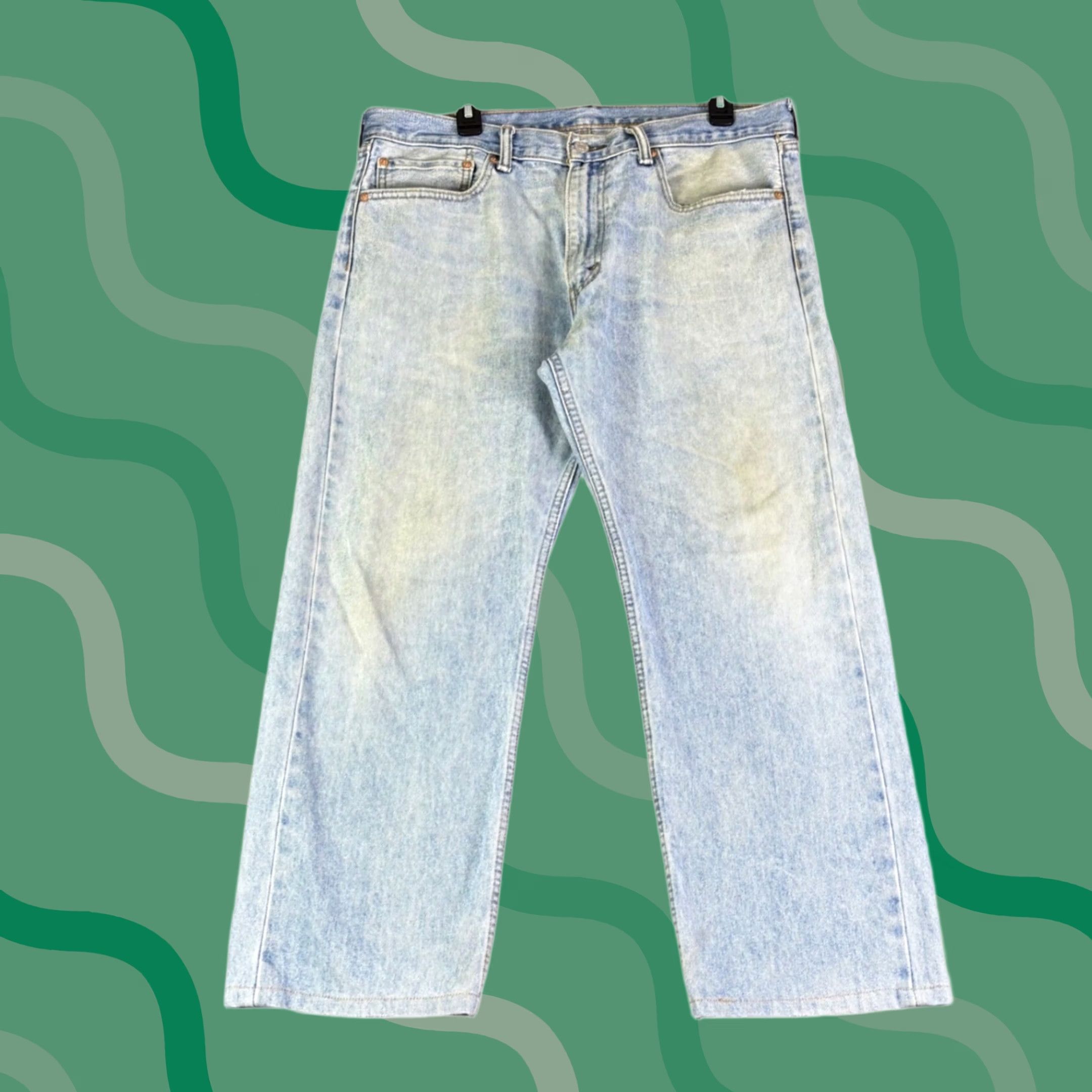 Levi's Levi's 505 Regular Fit Light Wash Denim Jeans Mens 36x26 Vintage No Size US 36 / EU 52 - 1 Thumbnail