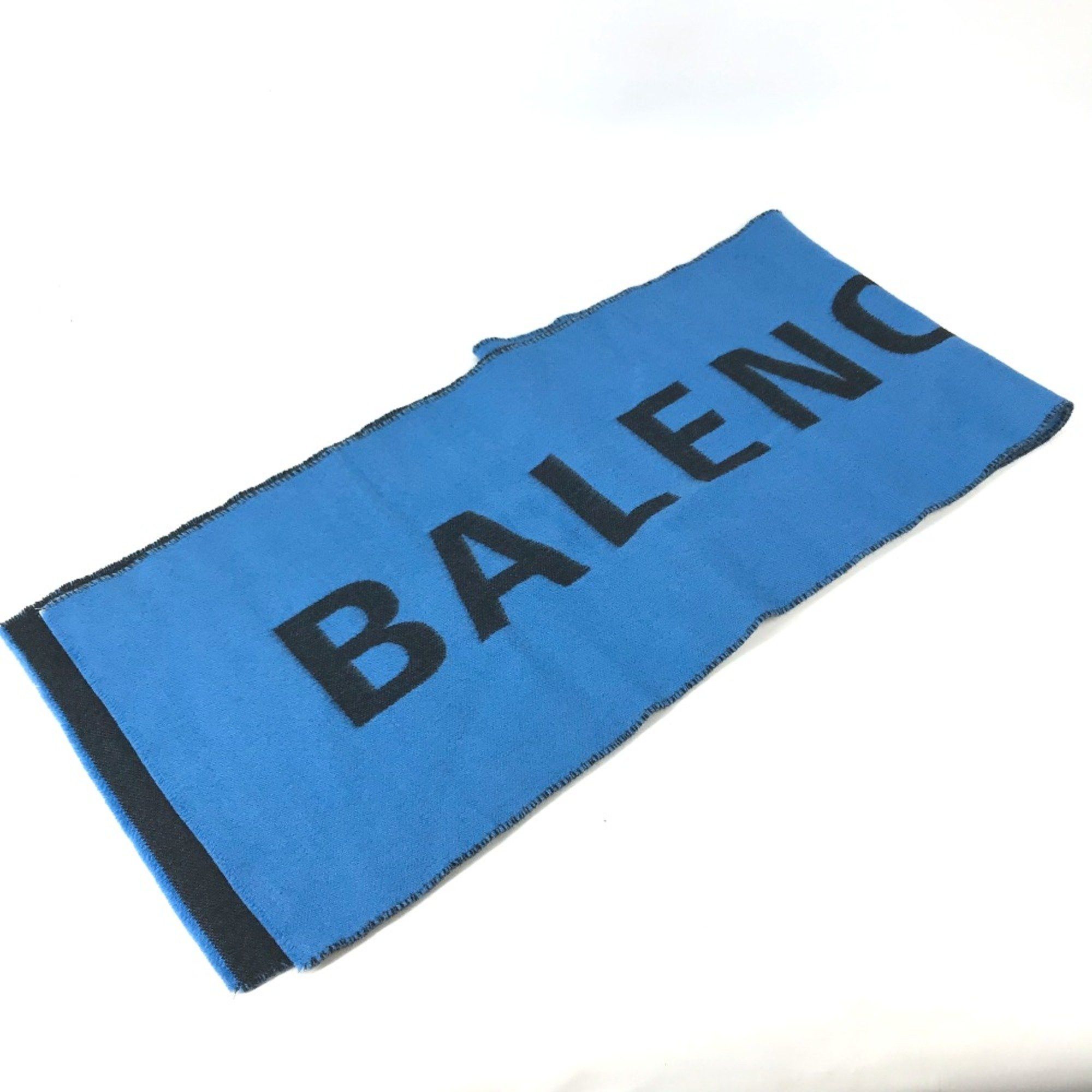 Balenciaga Balenciaga Bicolor Scarf blue Black Size ONE SIZE - 1 Thumbnail