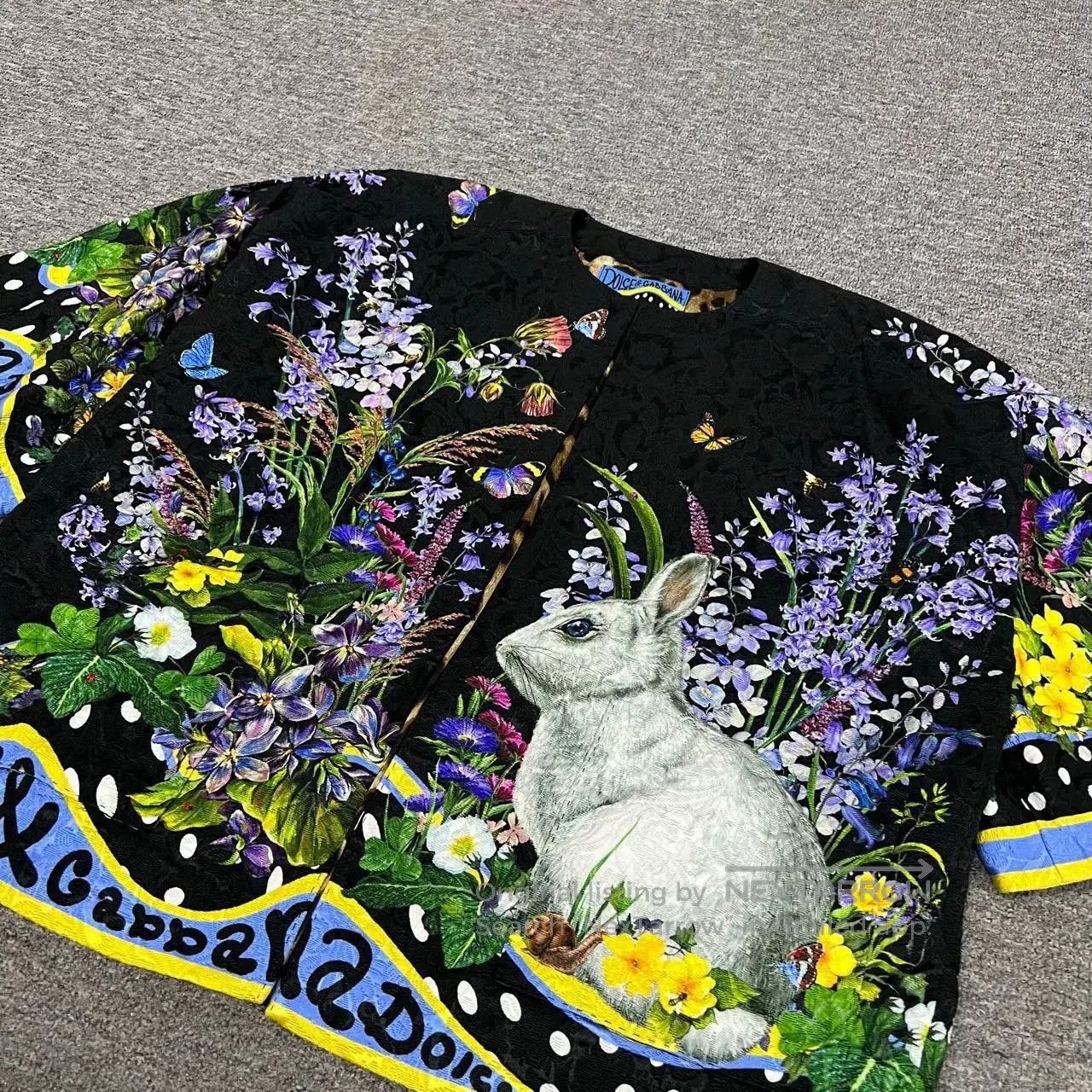 Dolce & Gabbana Dolce Gabbana Year of Rabbit Coat. Size XS / US 0-2 / IT 36-38 - 4 Thumbnail