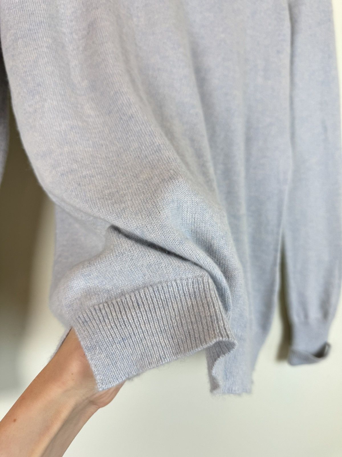 Bompard Eric Bompard cashmere silk greyish blue jumper sweater M Size M / US 6-8 / IT 42-44 - 5 Thumbnail