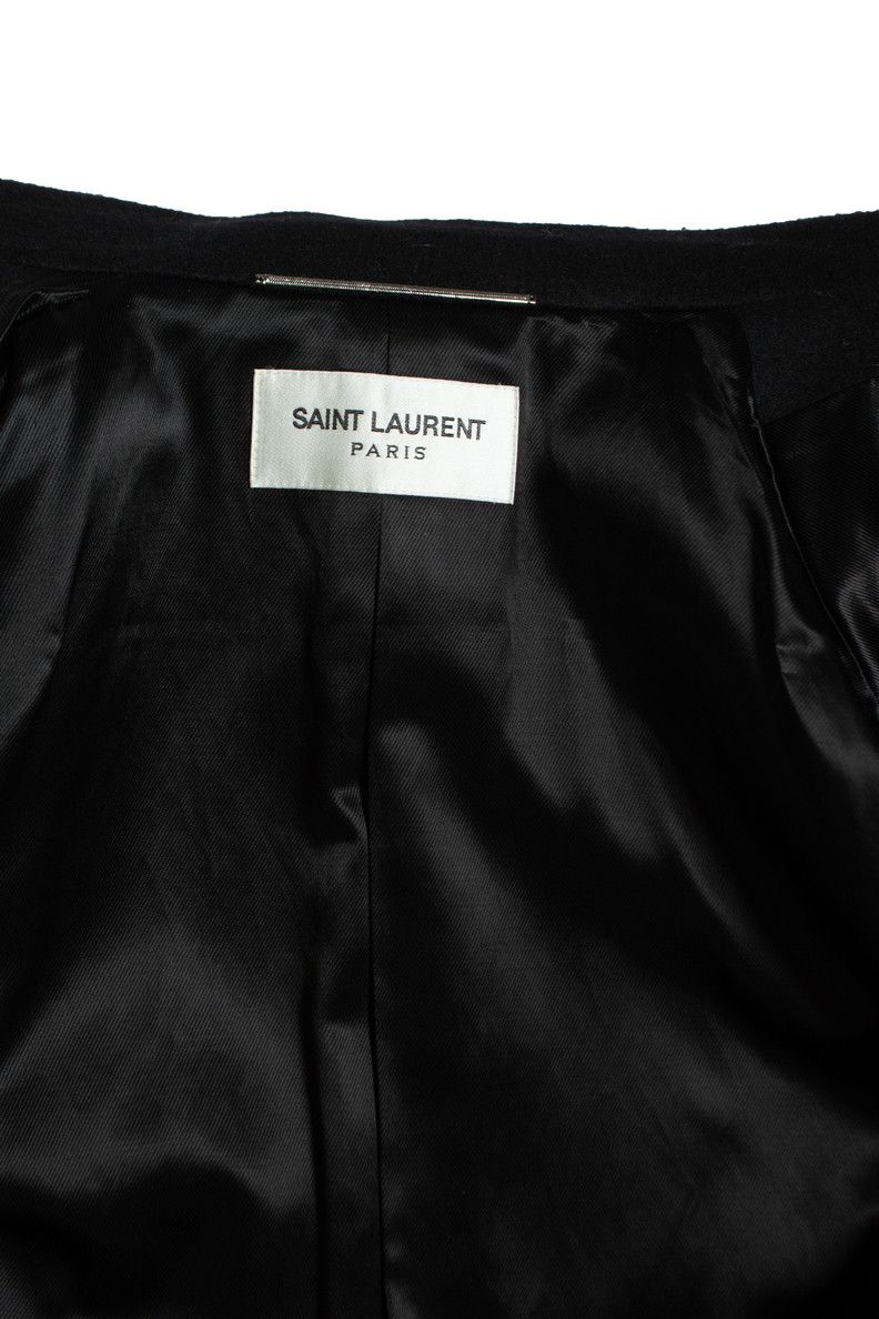 Saint Laurent Paris Saint Laurent, 2020 Black coat with military details Size US L / EU 52-54 / 3 - 5 Thumbnail