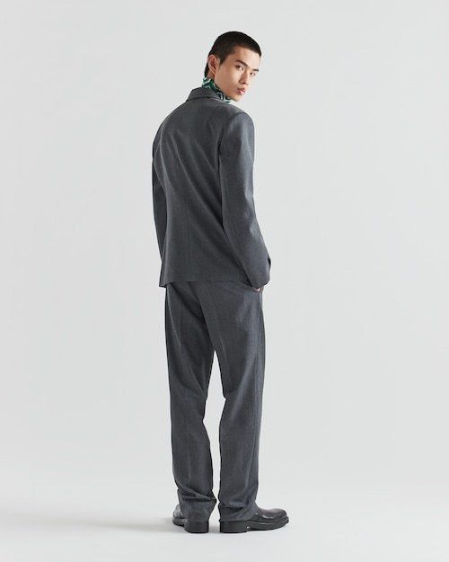 Prada o1bcso1str1025 Garbadine Wool Pants in Dark Grey Size US 32 / EU 48 - 5 Thumbnail