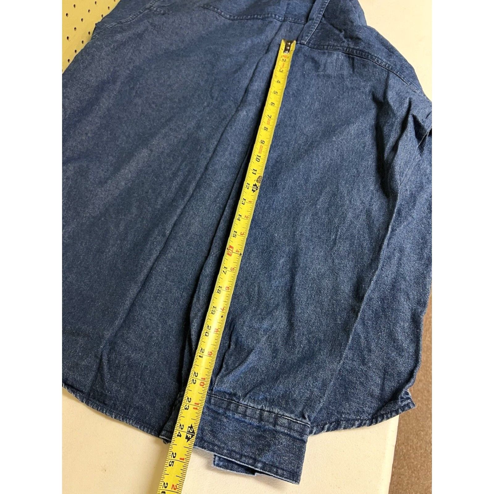 Levi's VTG Levi’s Button-Up Denim Shirt L/S Men XL Blue Pockets 80s 90s Western Vintage Tie-Dyed? Size US XL / EU 56 / 4 - 7 Thumbnail