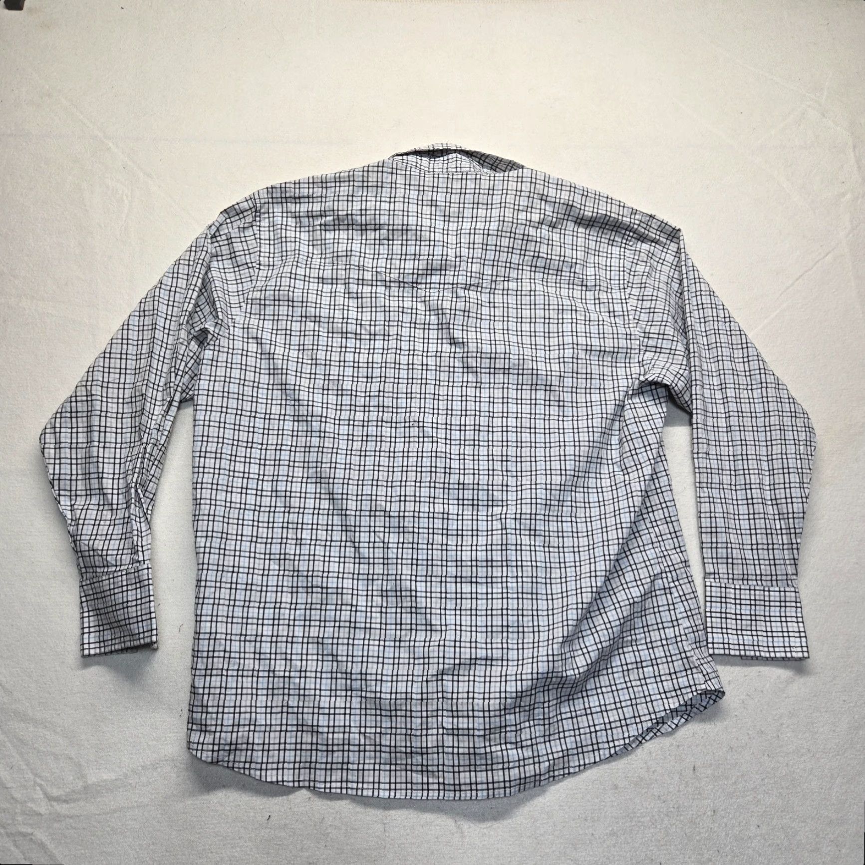 Wrangler Wrangler Button-Up Shirt Blue Plaid Cowboy Western Mens 2XL Size US XXL / EU 58 / 5 - 8 Thumbnail