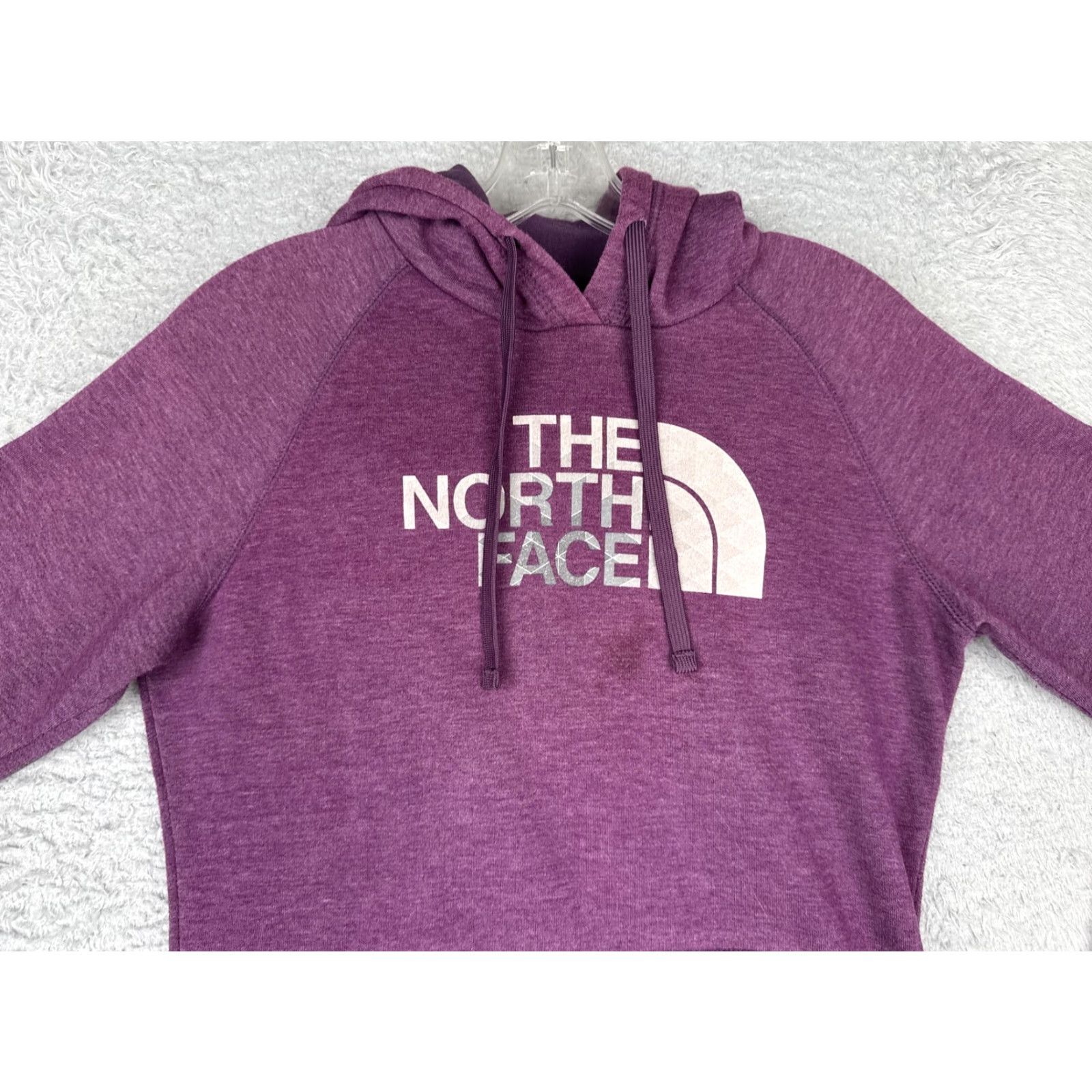The North Face VINTAGE? (No) The North Face Hoodie Women M Purple Jersey Logo Pullover Sweatshirt Casual Activewear Long Sleeve Raglan Pocket Graphic Print Size M / US 6-8 / IT 42-44 - 4 Thumbnail
