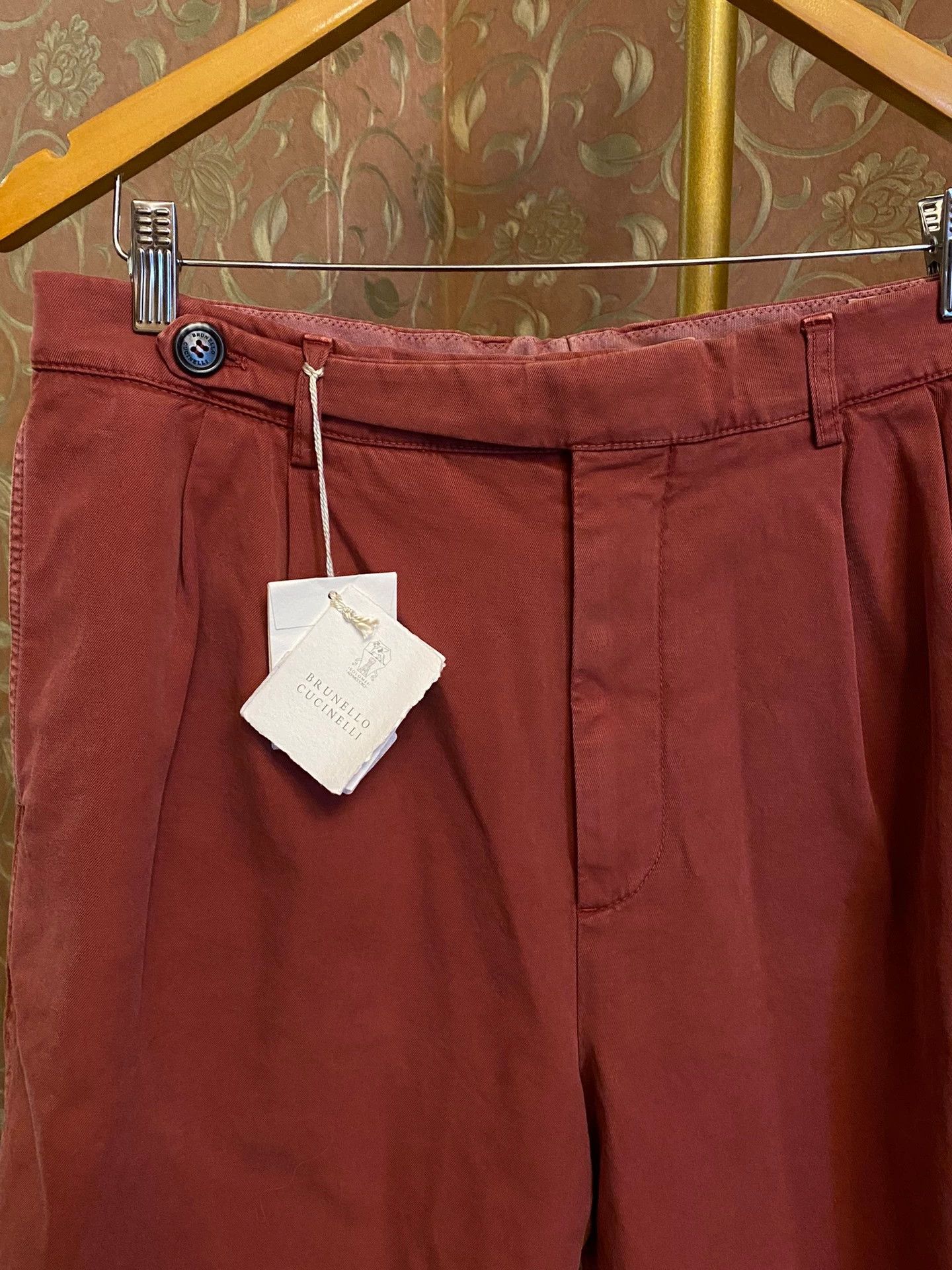 Brunello Cucinelli BC Sword Waist Sea Island Cotton Tailored Shorts Size US 32 / EU 48 - 2 Thumbnail