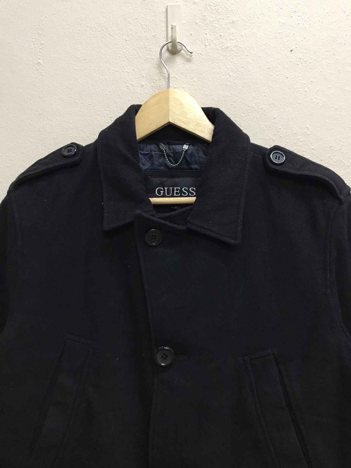 Guess Vintage Guess Wool Coat Jacket Size US M / EU 48-50 / 2 - 15 Thumbnail